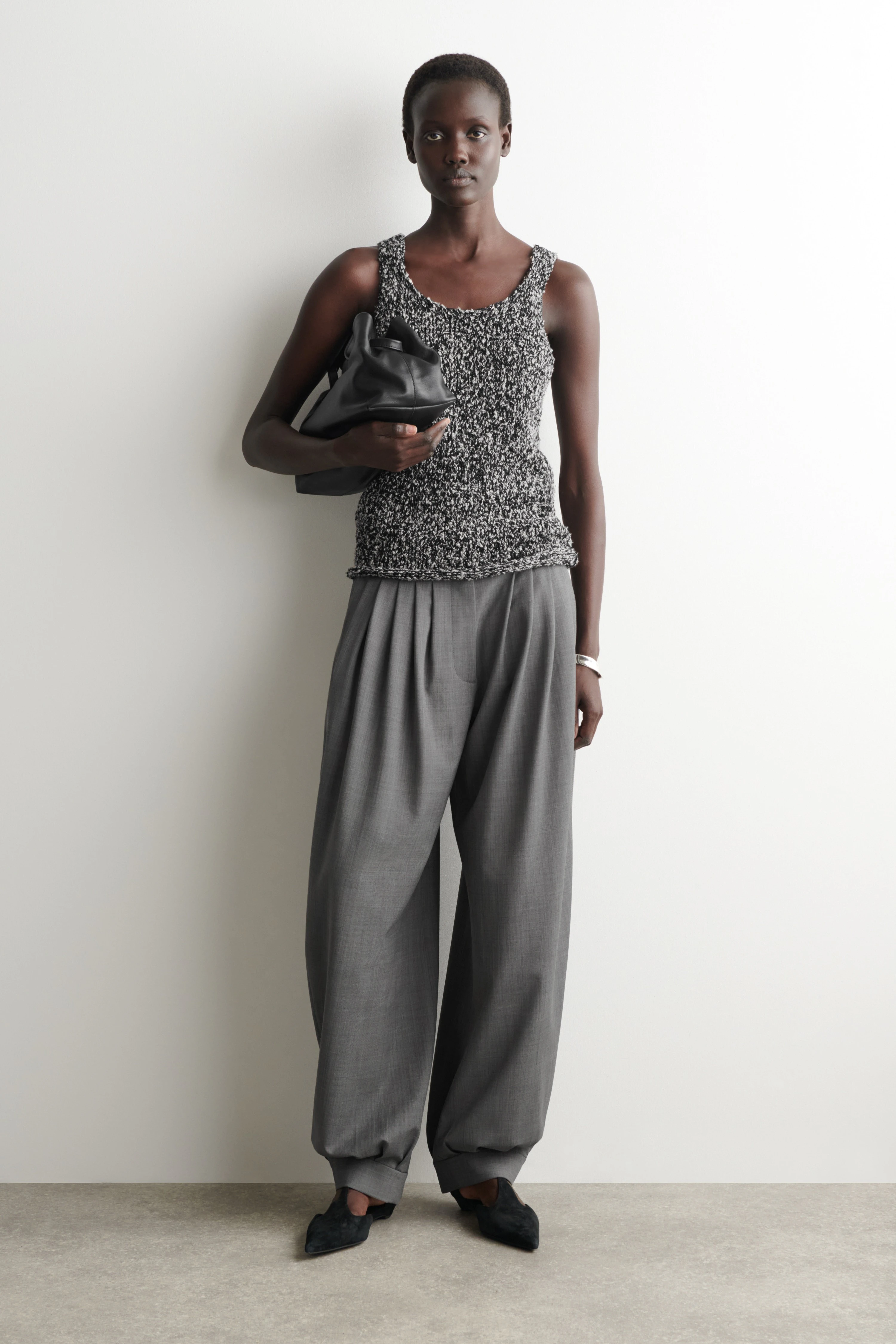 TWO-TONE CHUNKY KNITTED TANK TOP - 3