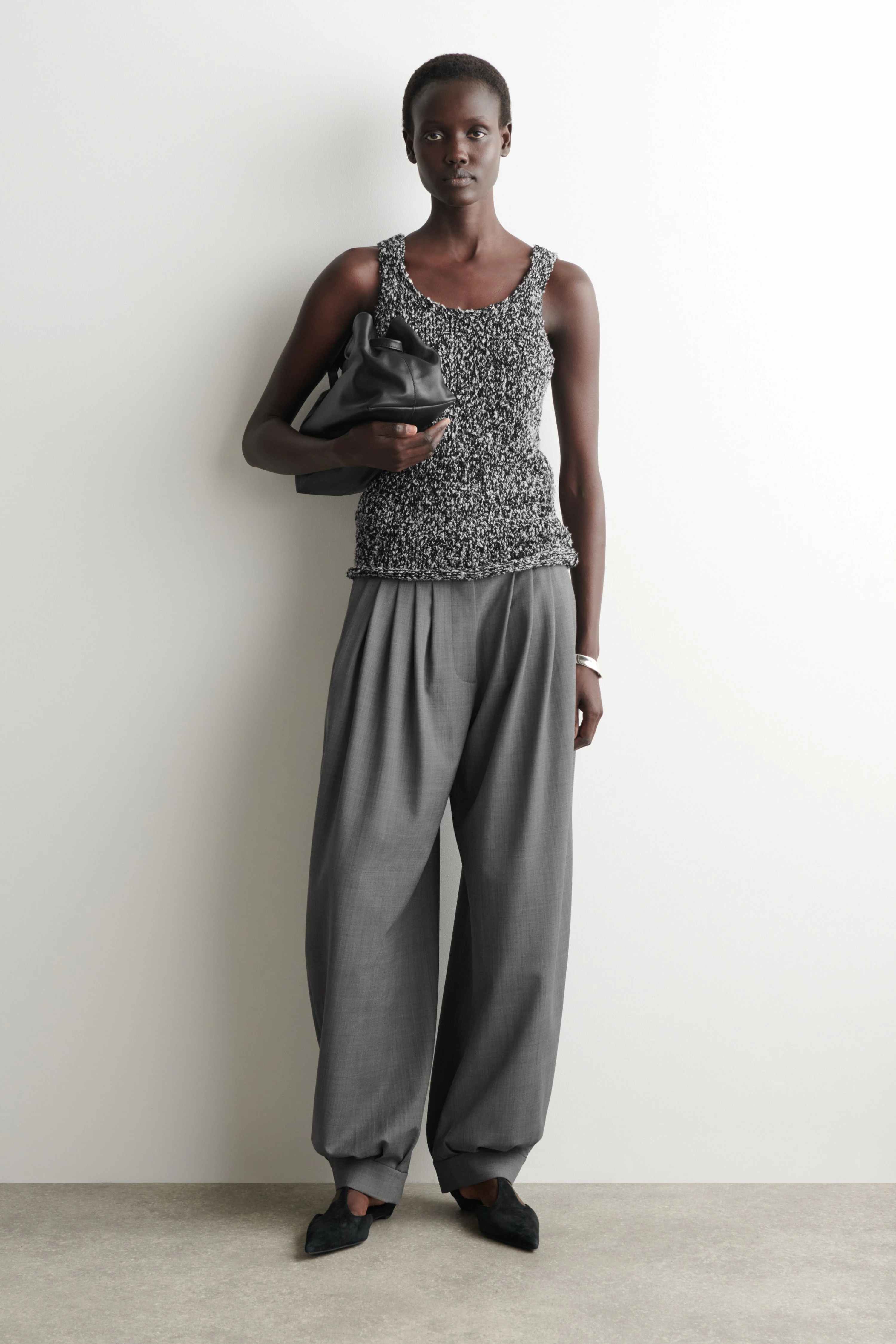 TWO-TONE CHUNKY KNITTED TANK TOP - 3