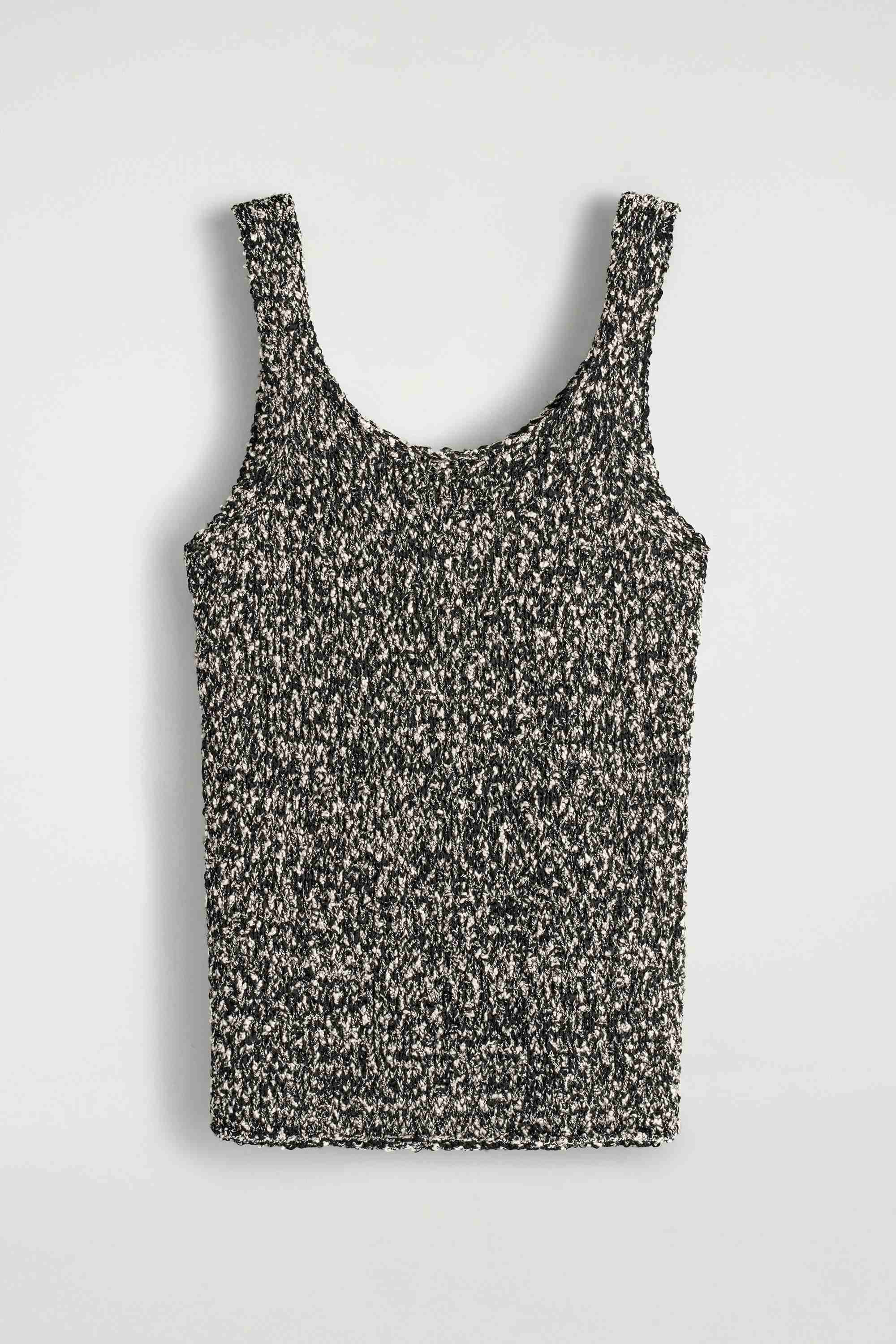 TWO-TONE CHUNKY KNITTED TANK TOP - 6
