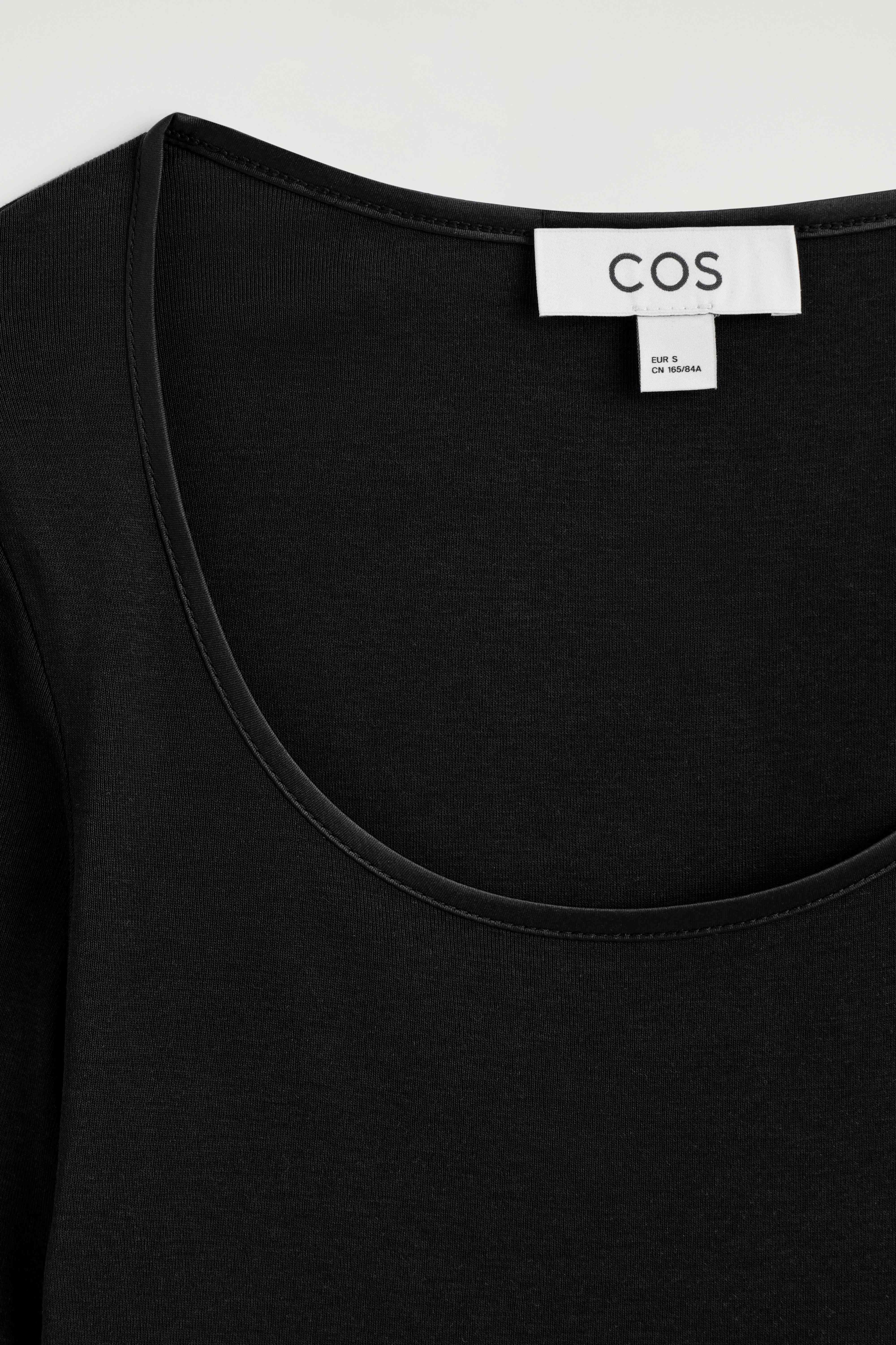 SATIN-TRIMMED COTTON-JERSEY LONG-SLEEVED TOP - 7