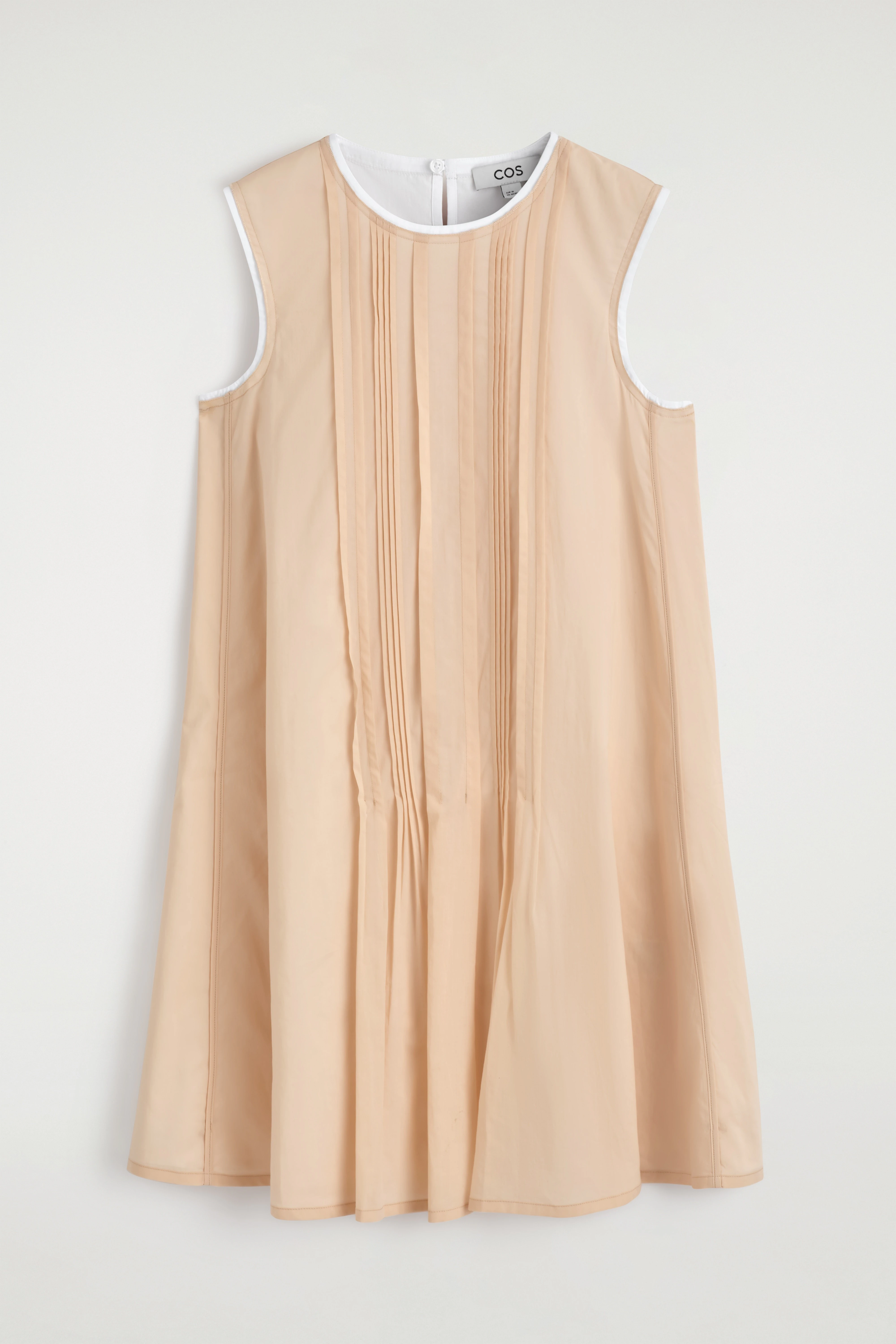 LAYERED PINTUCKED MINI DRESS - 6