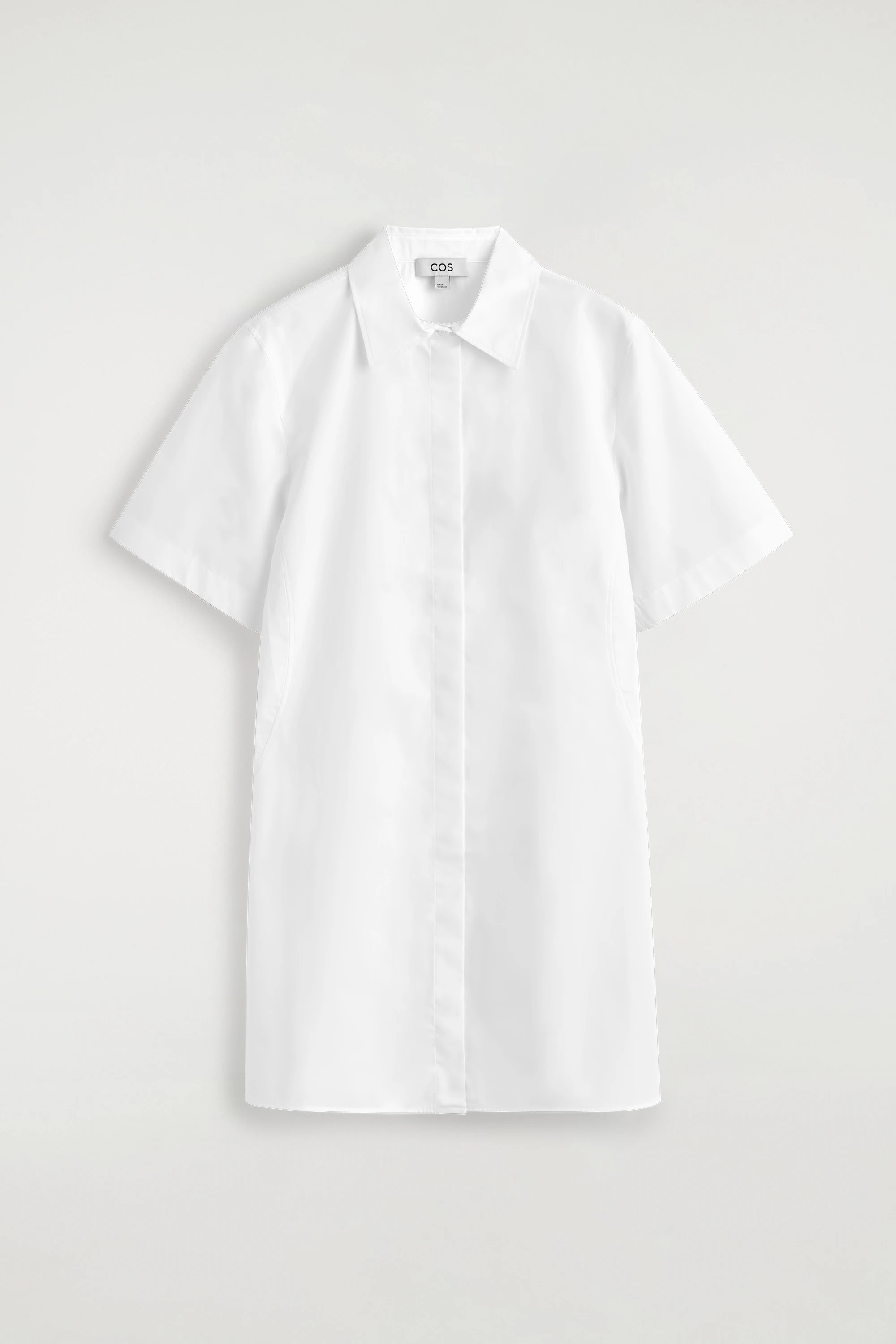 CLASSIC COTTON MINI SHIRT DRESS - 5