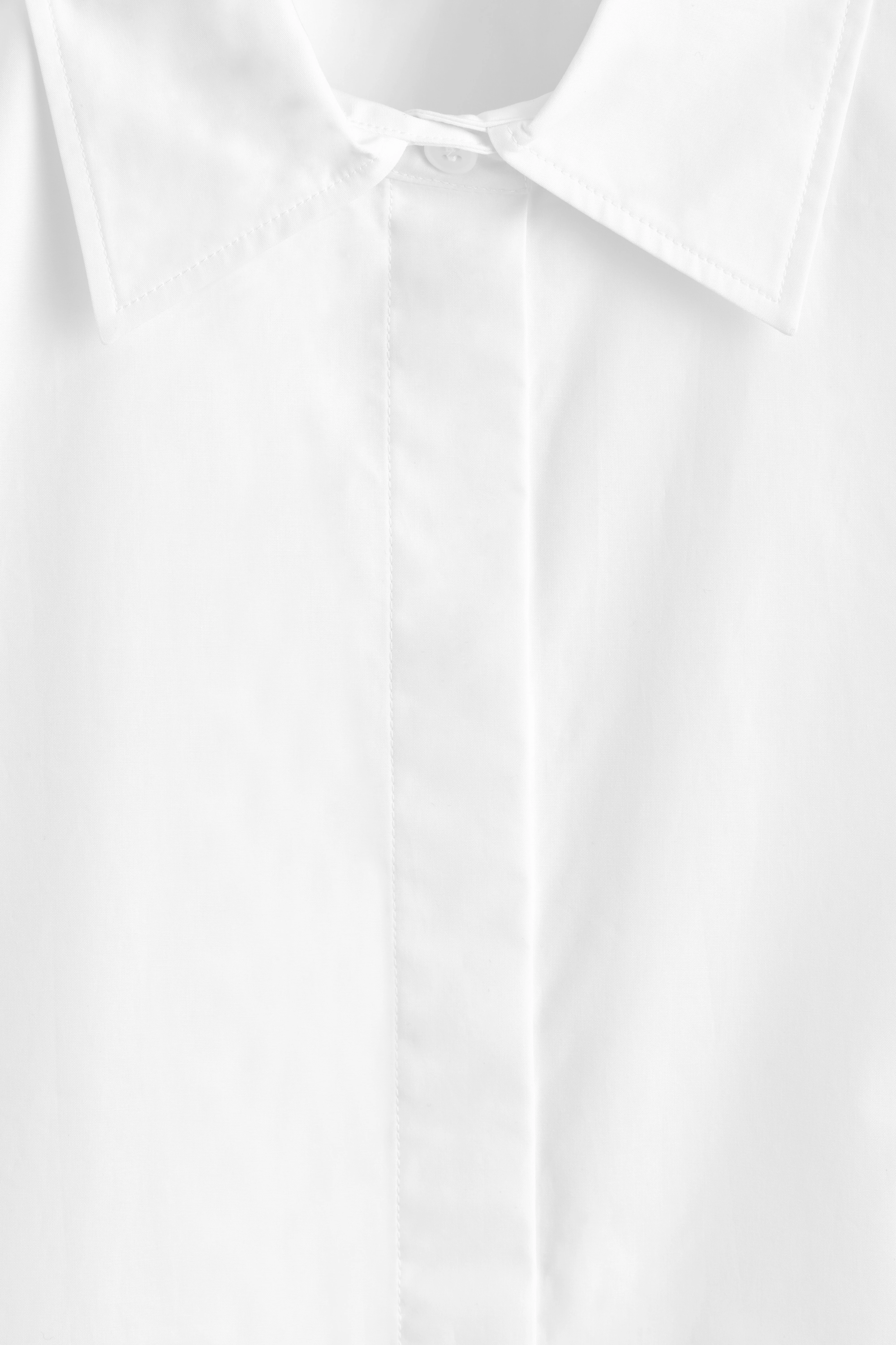CLASSIC COTTON MINI SHIRT DRESS - 7
