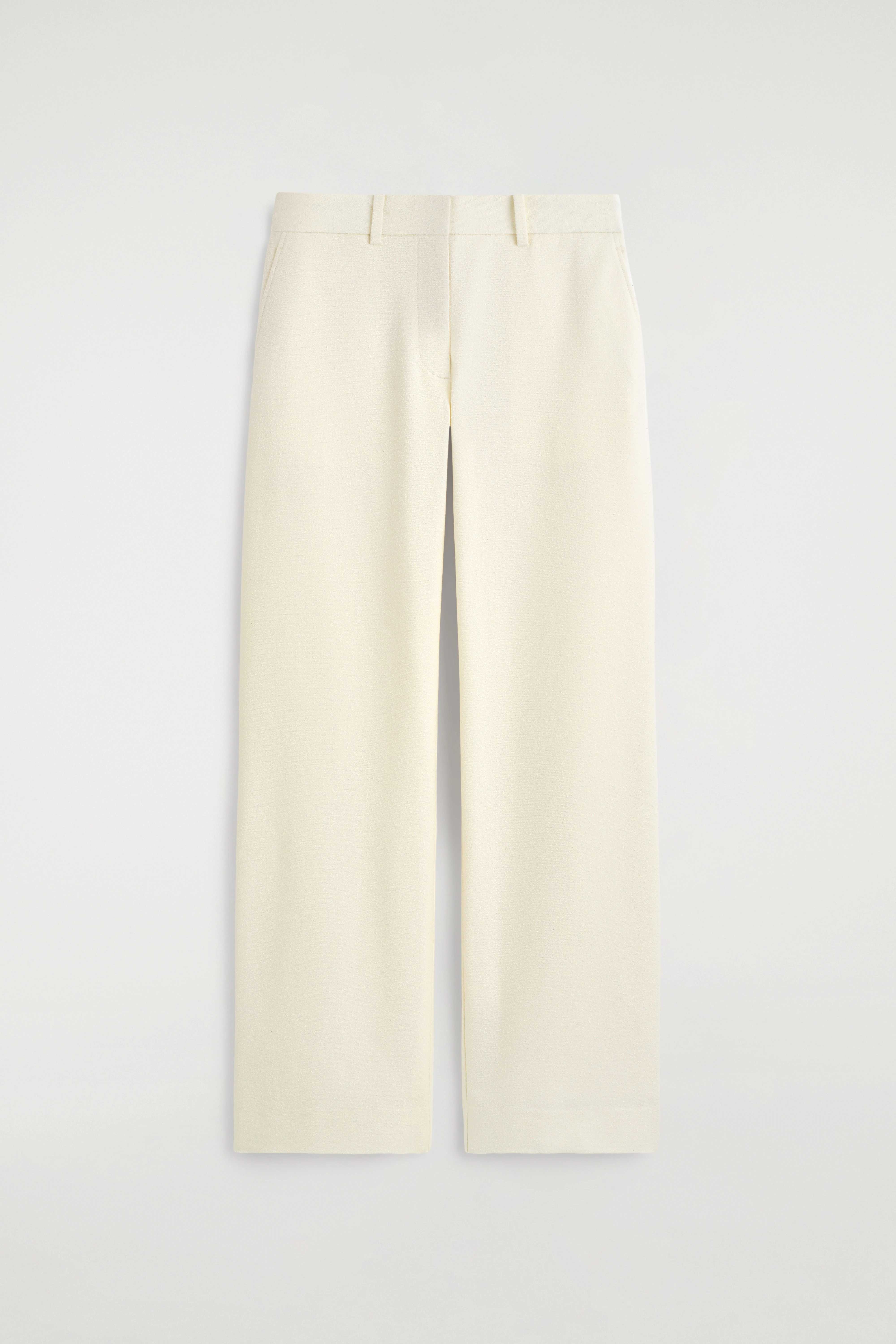 TEXTURED SLIM STRAIGHT-LEG TROUSERS - 5