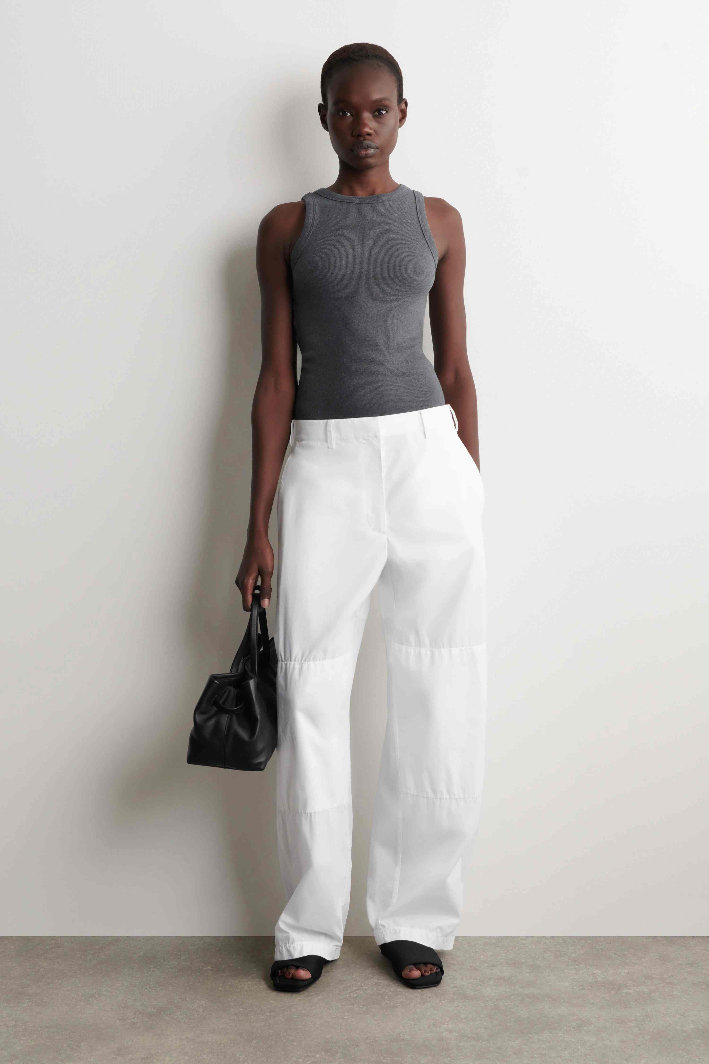 RIBBED COTTON TANK TOP - 3