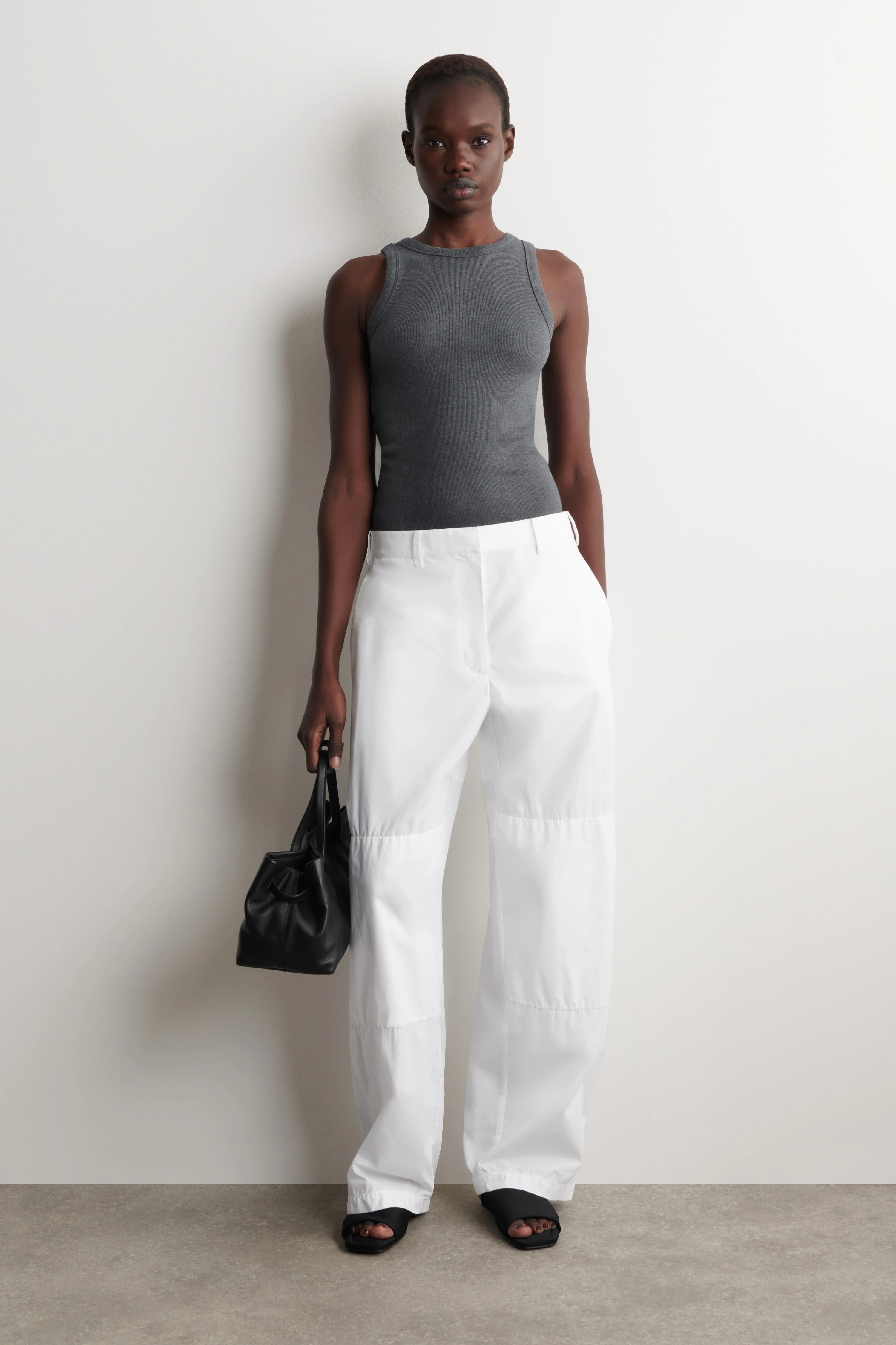 RIBBED COTTON TANK TOP - 3