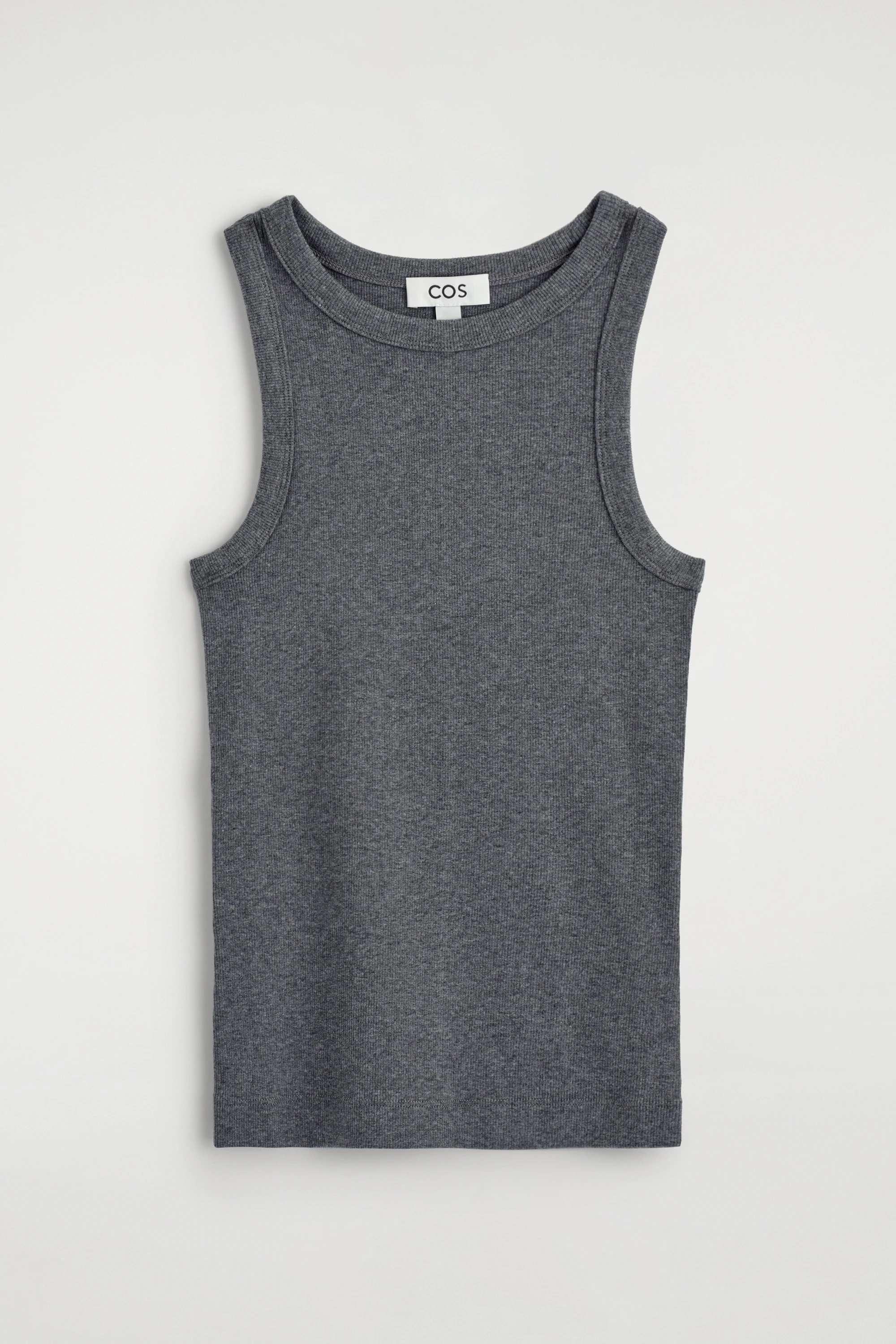 RIBBED COTTON TANK TOP - 5