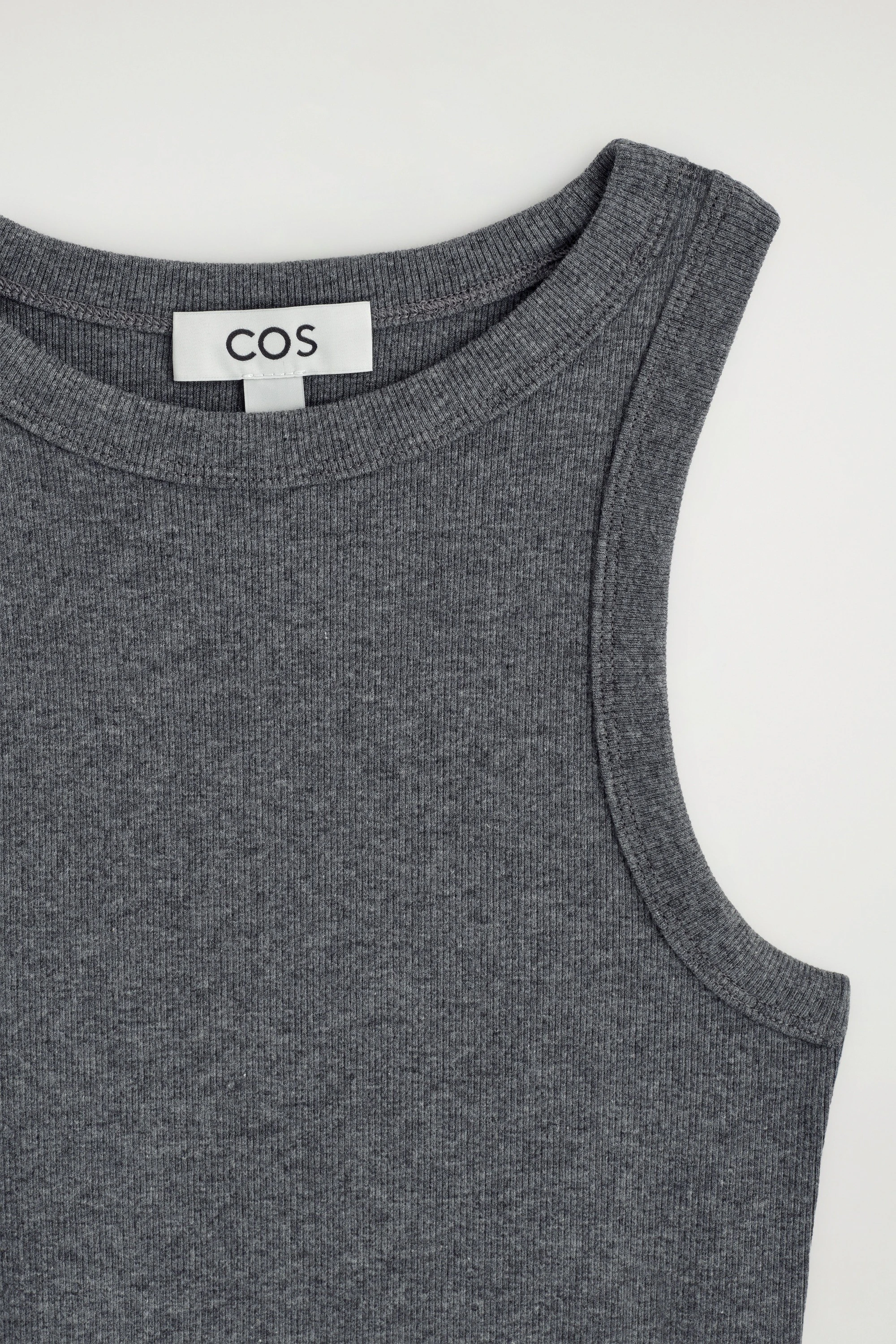 RIBBED COTTON TANK TOP - 6