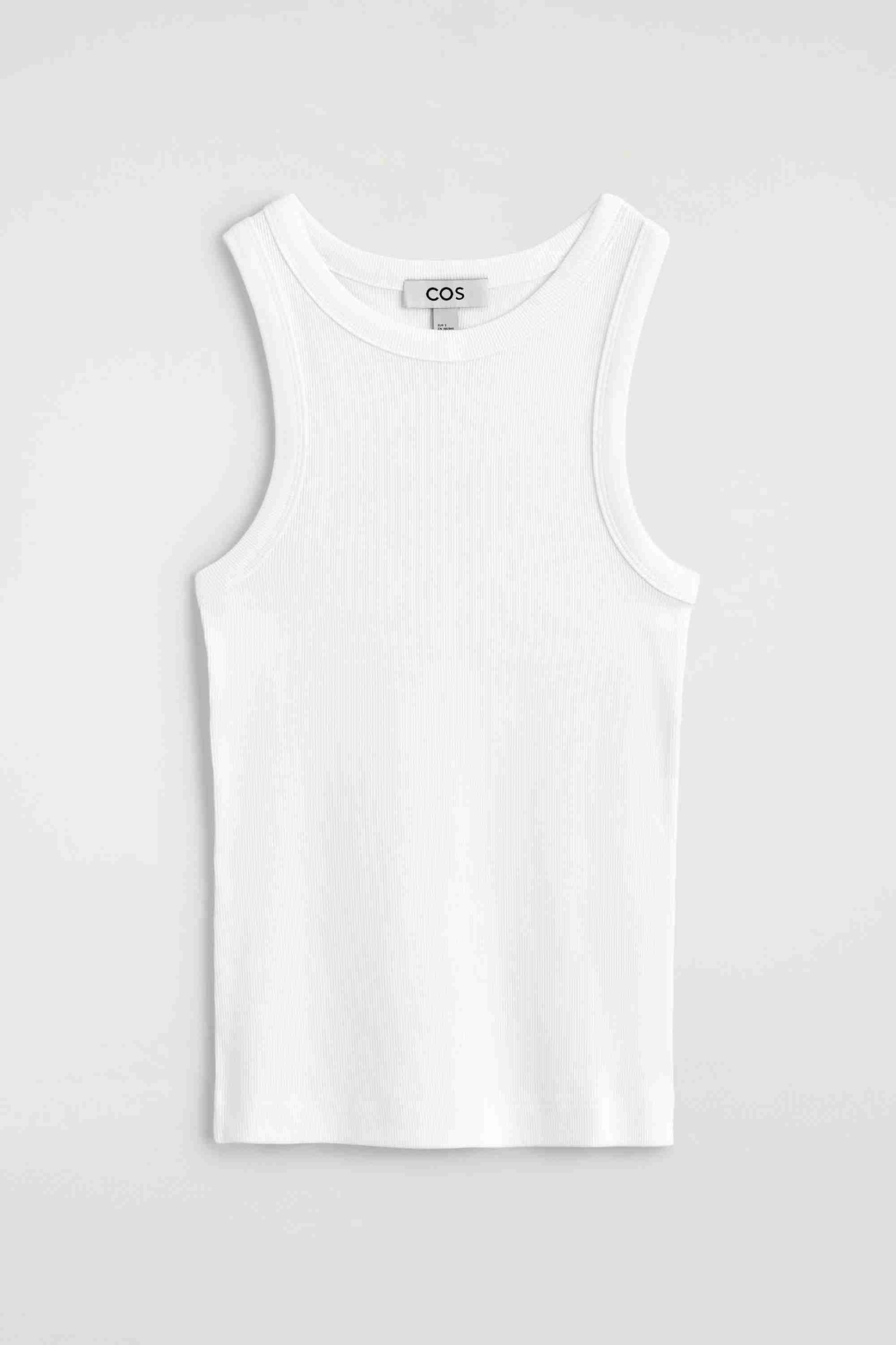 RIBBED COTTON TANK TOP - 6