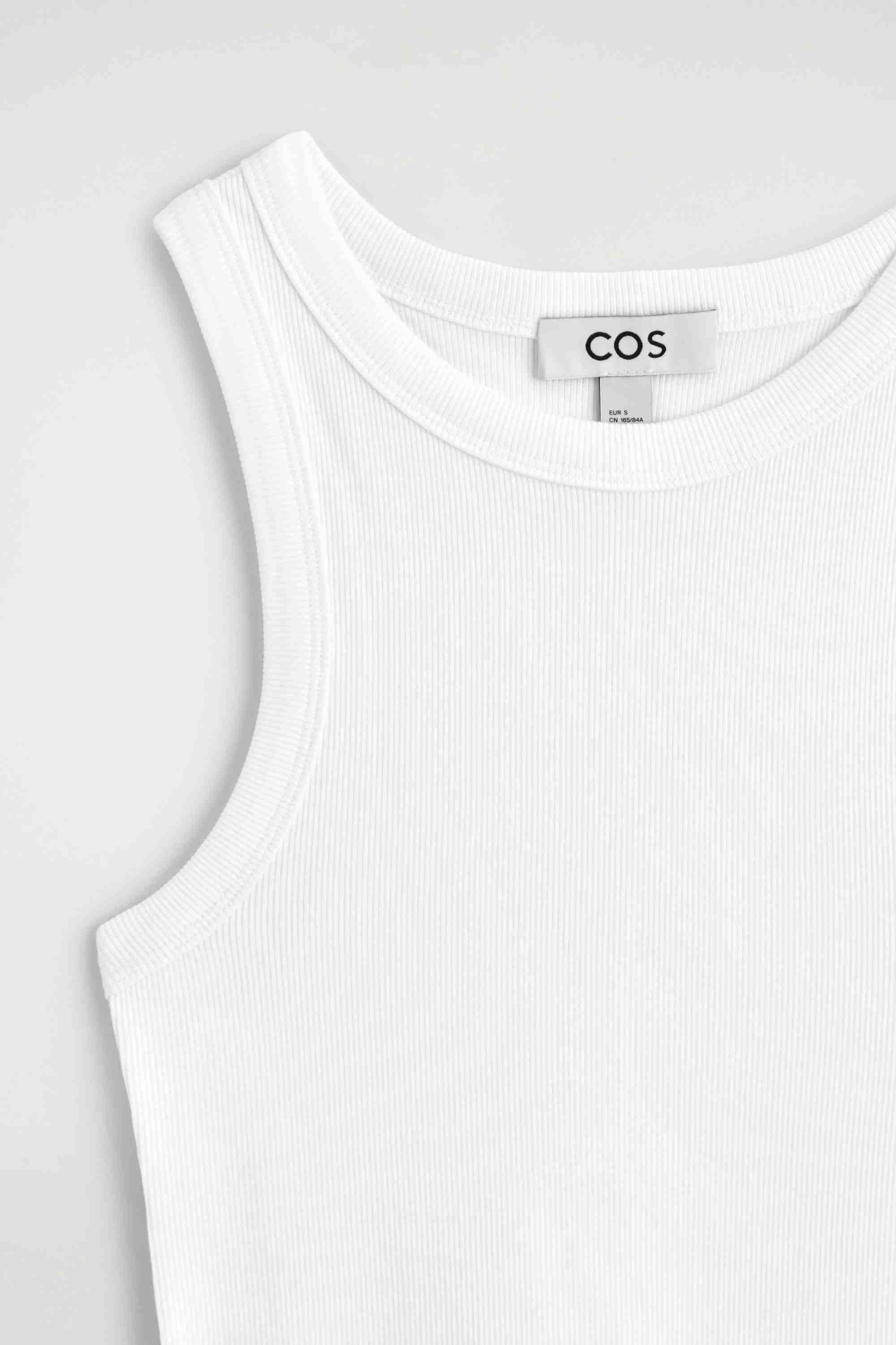 RIBBED COTTON TANK TOP - 7