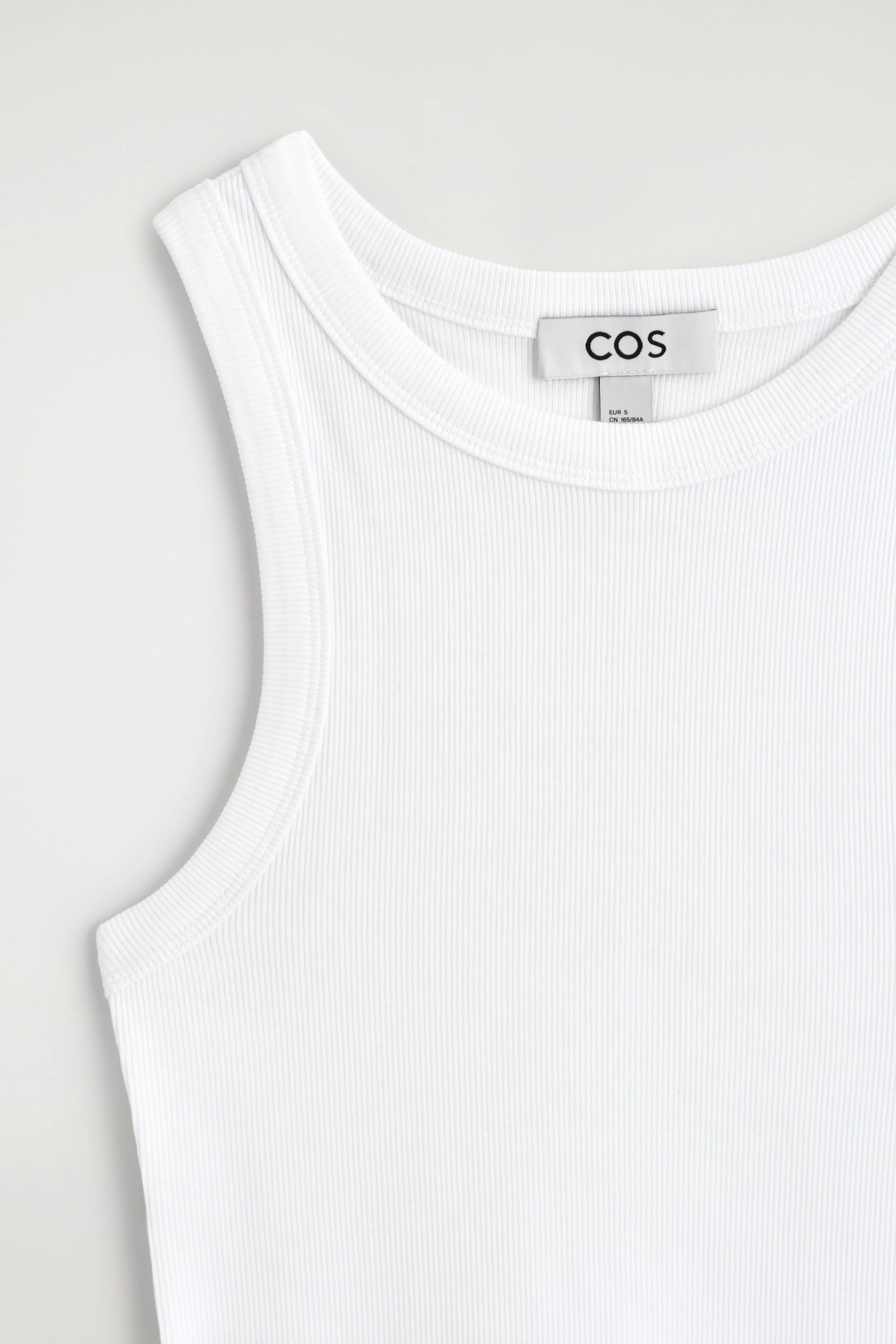 RIBBED COTTON TANK TOP - 7