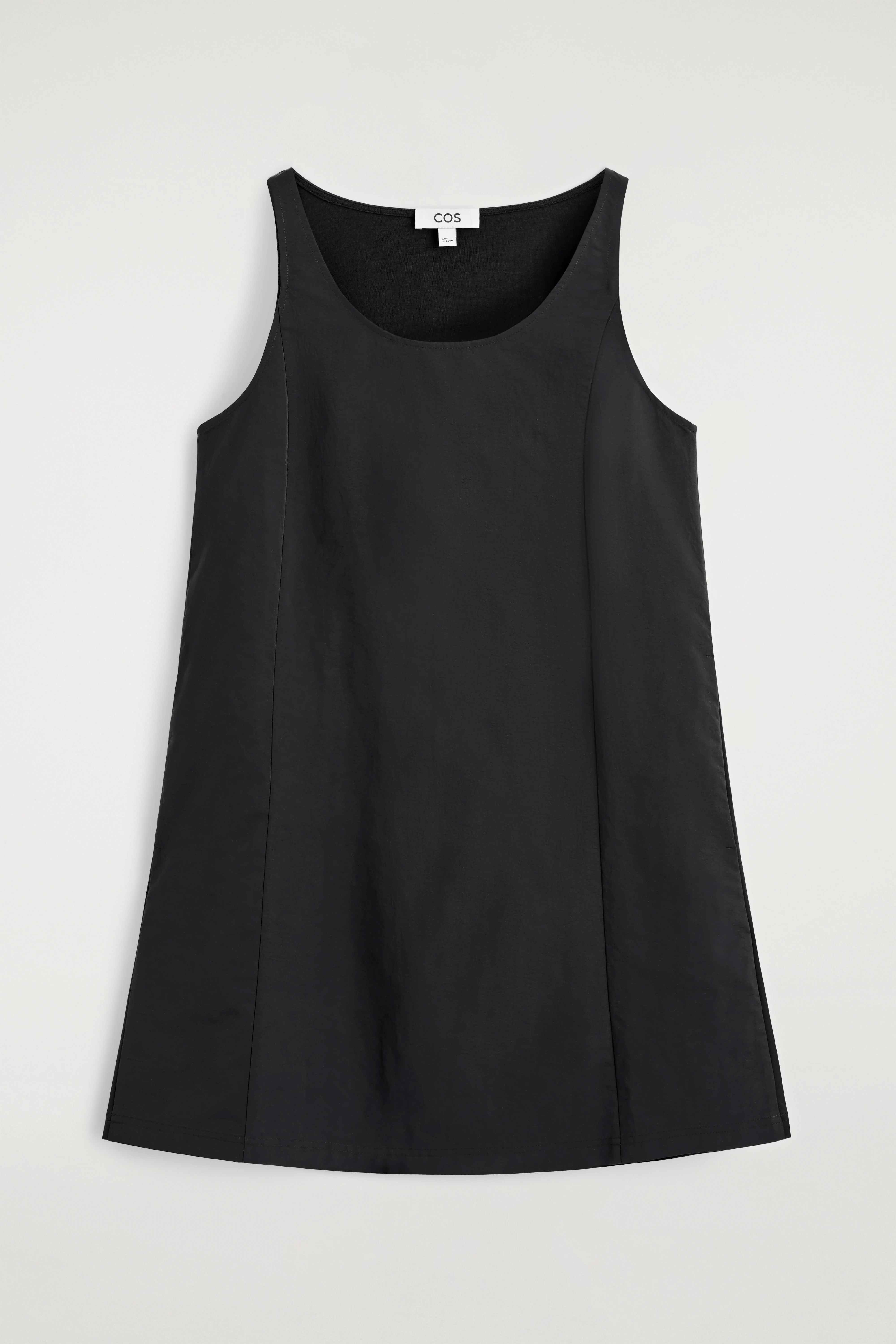 JERSEY-PANELLED NYLON MINI DRESS - 5