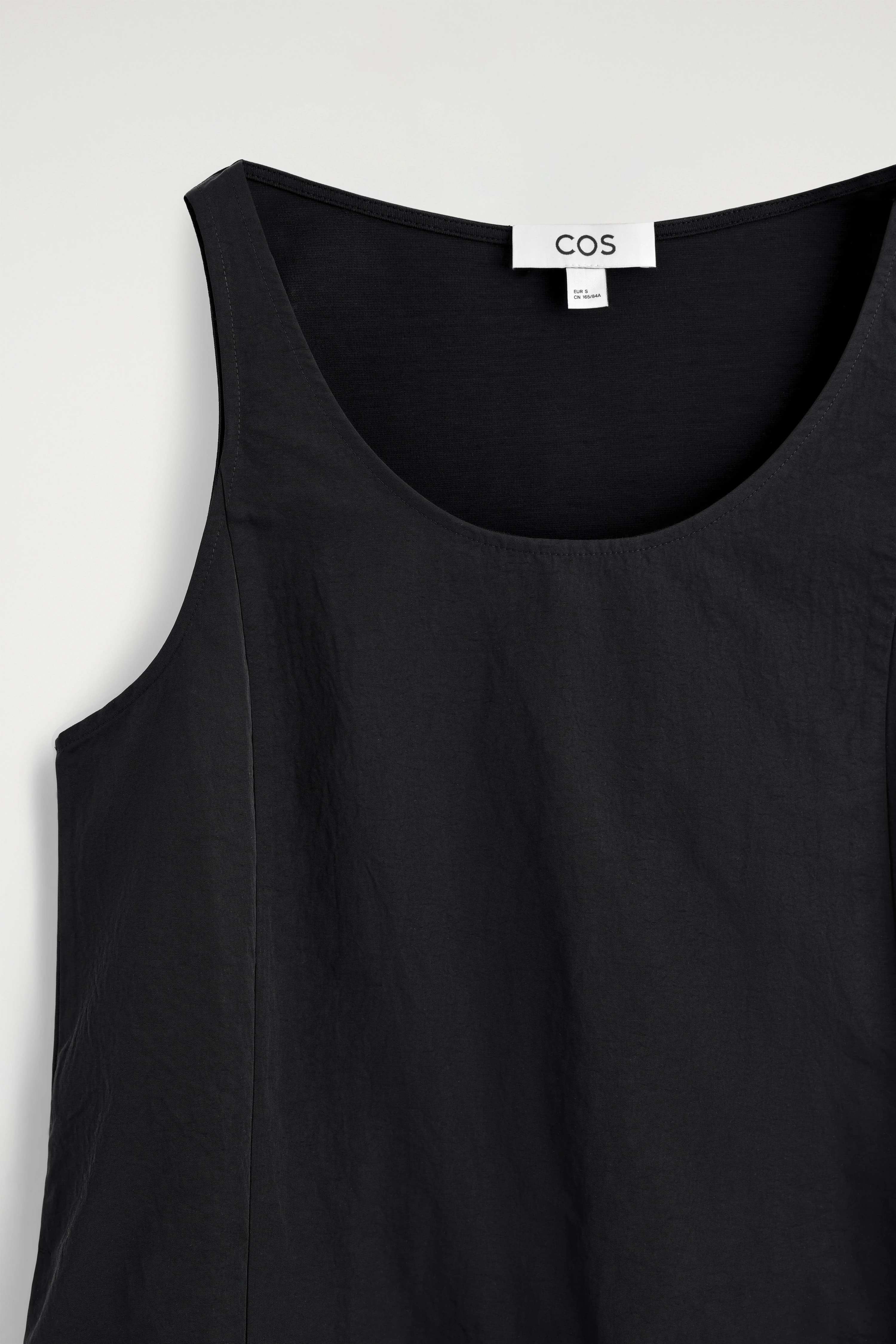 JERSEY-PANELLED NYLON MINI DRESS - 6
