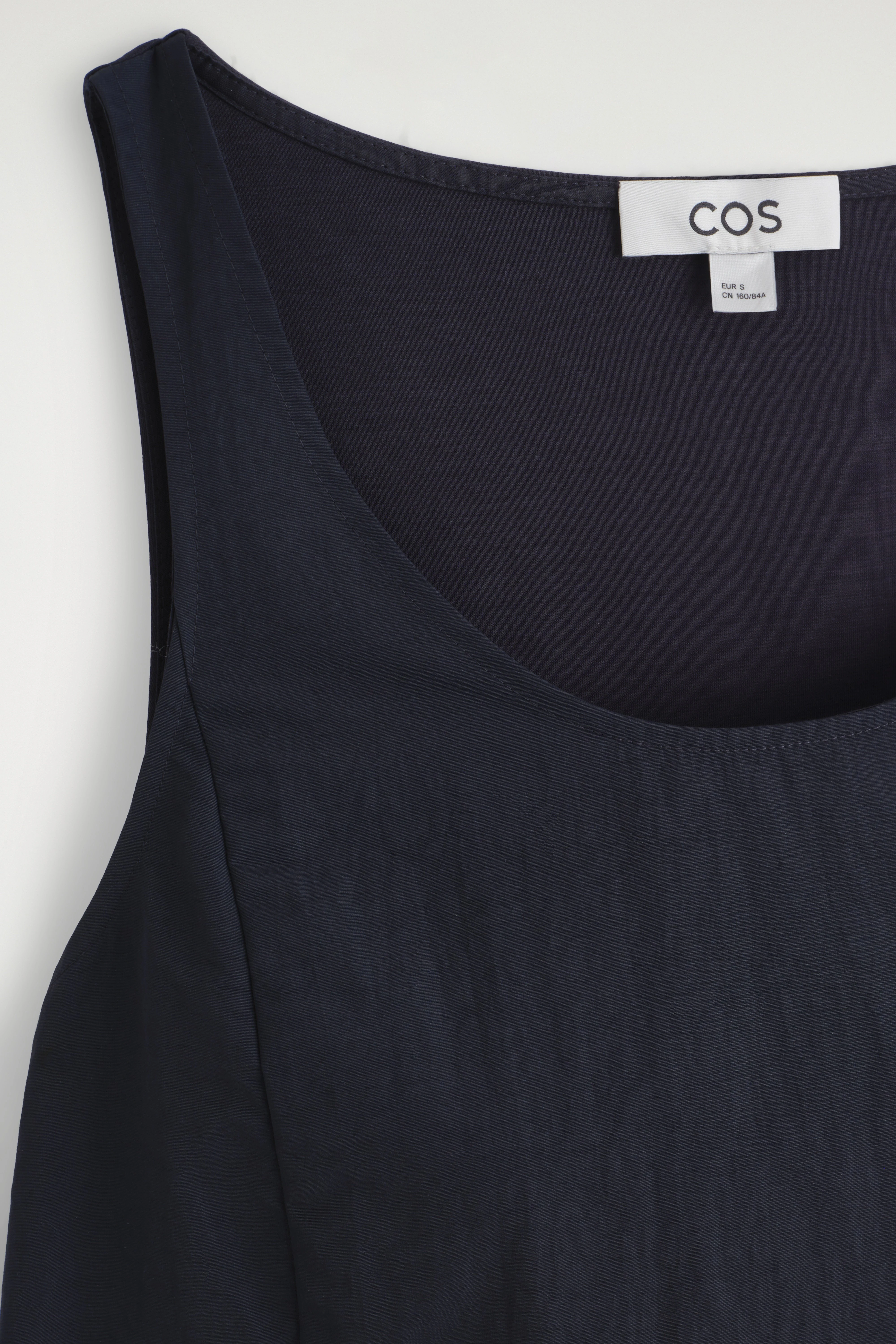 JERSEY-PANELLED NYLON MINI DRESS - 7