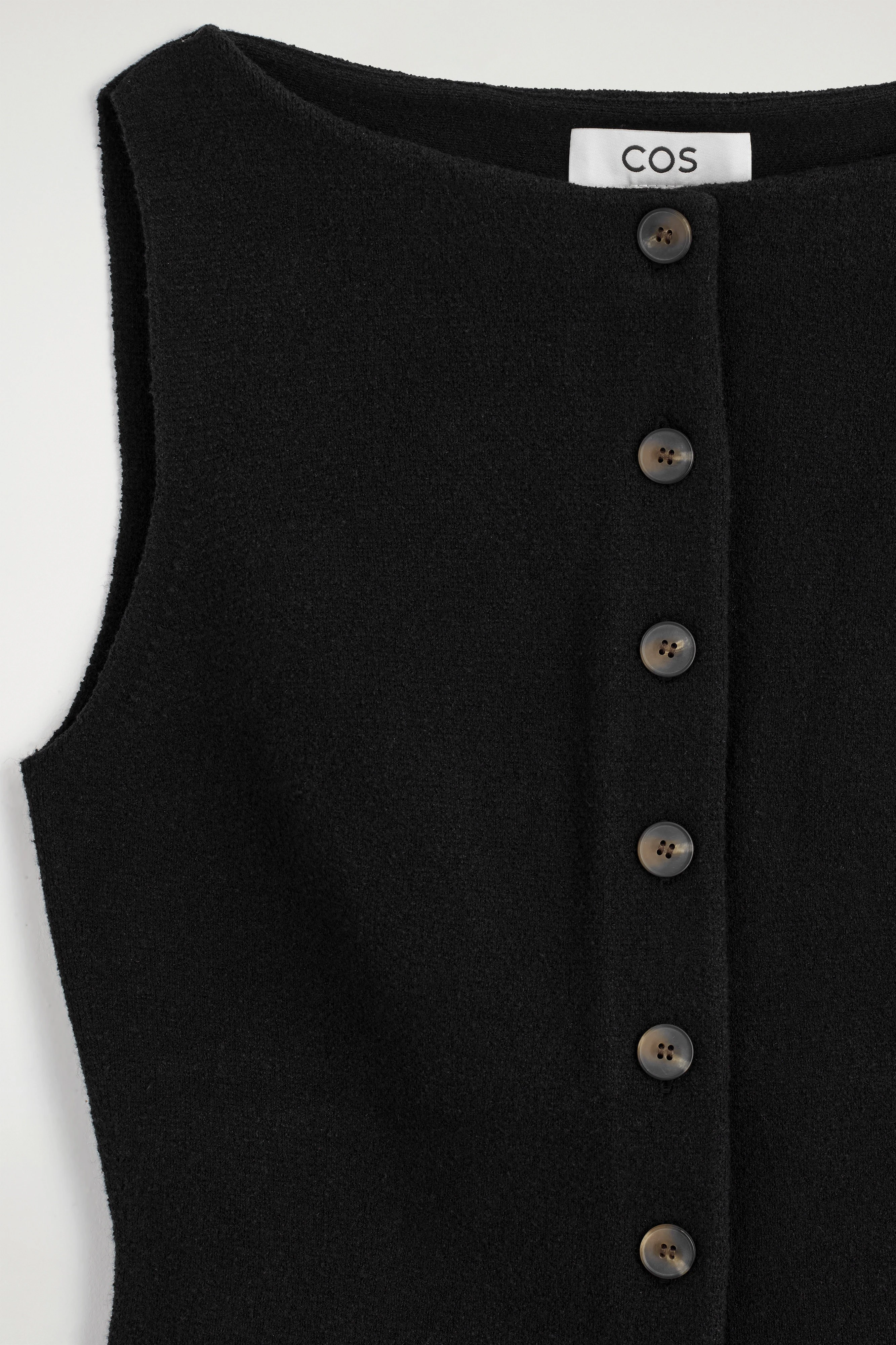 COTTON-BLEND CREPE WAISTCOAT - 7