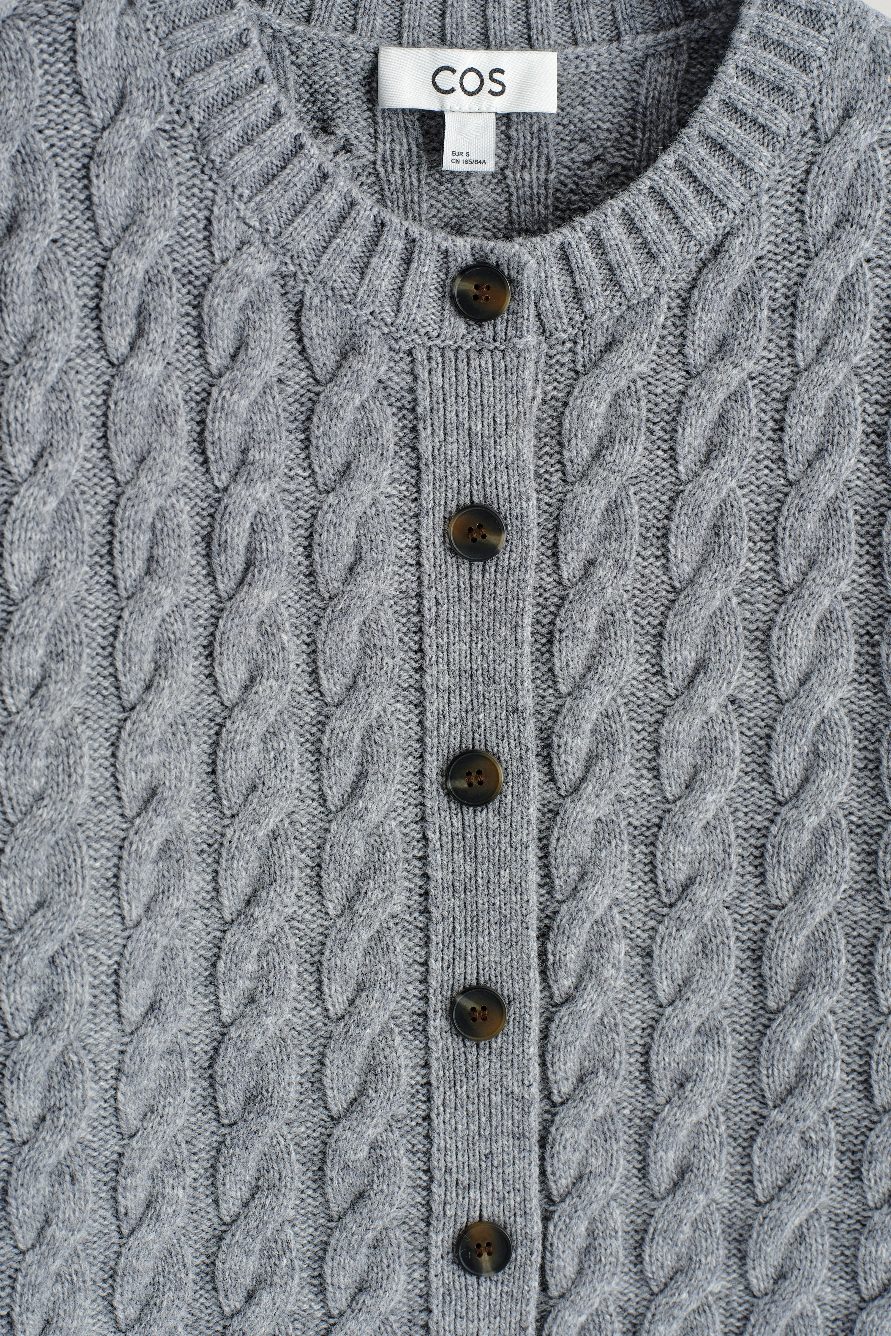 CABLE-KNIT MERINO WOOL CARDIGAN - 6