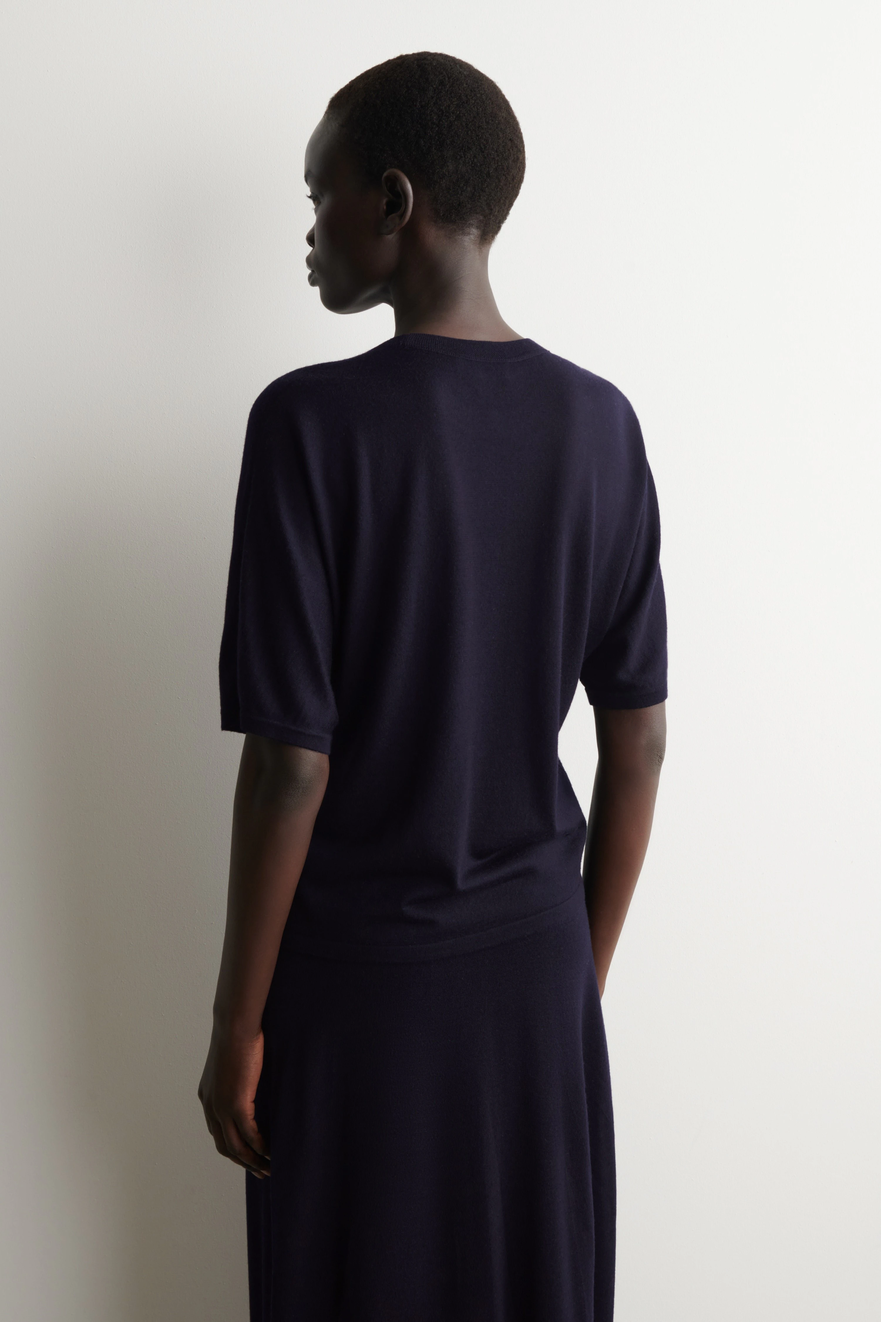 KNITTED MERINO WOOL T-SHIRT - 2