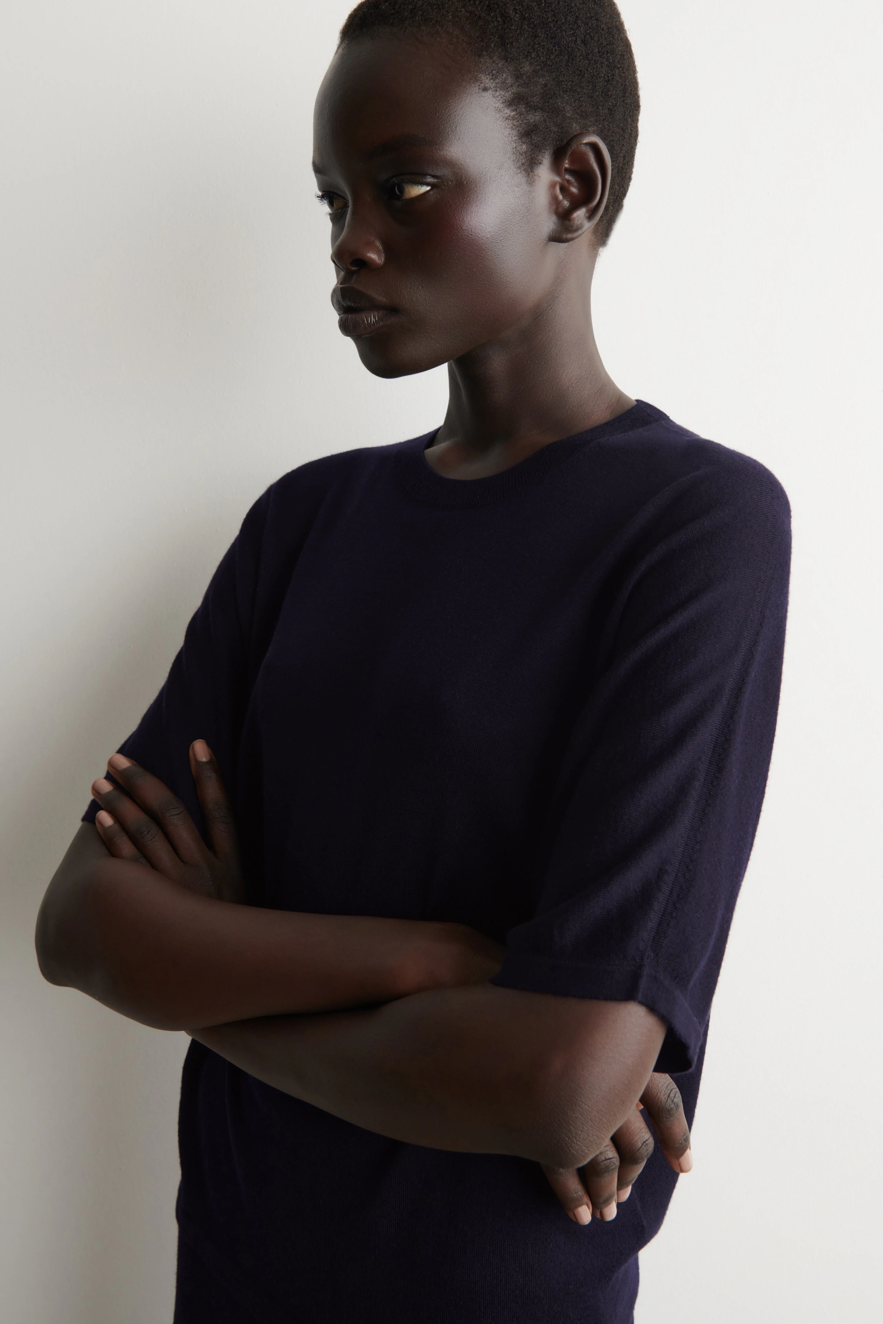 KNITTED MERINO WOOL T-SHIRT - 5