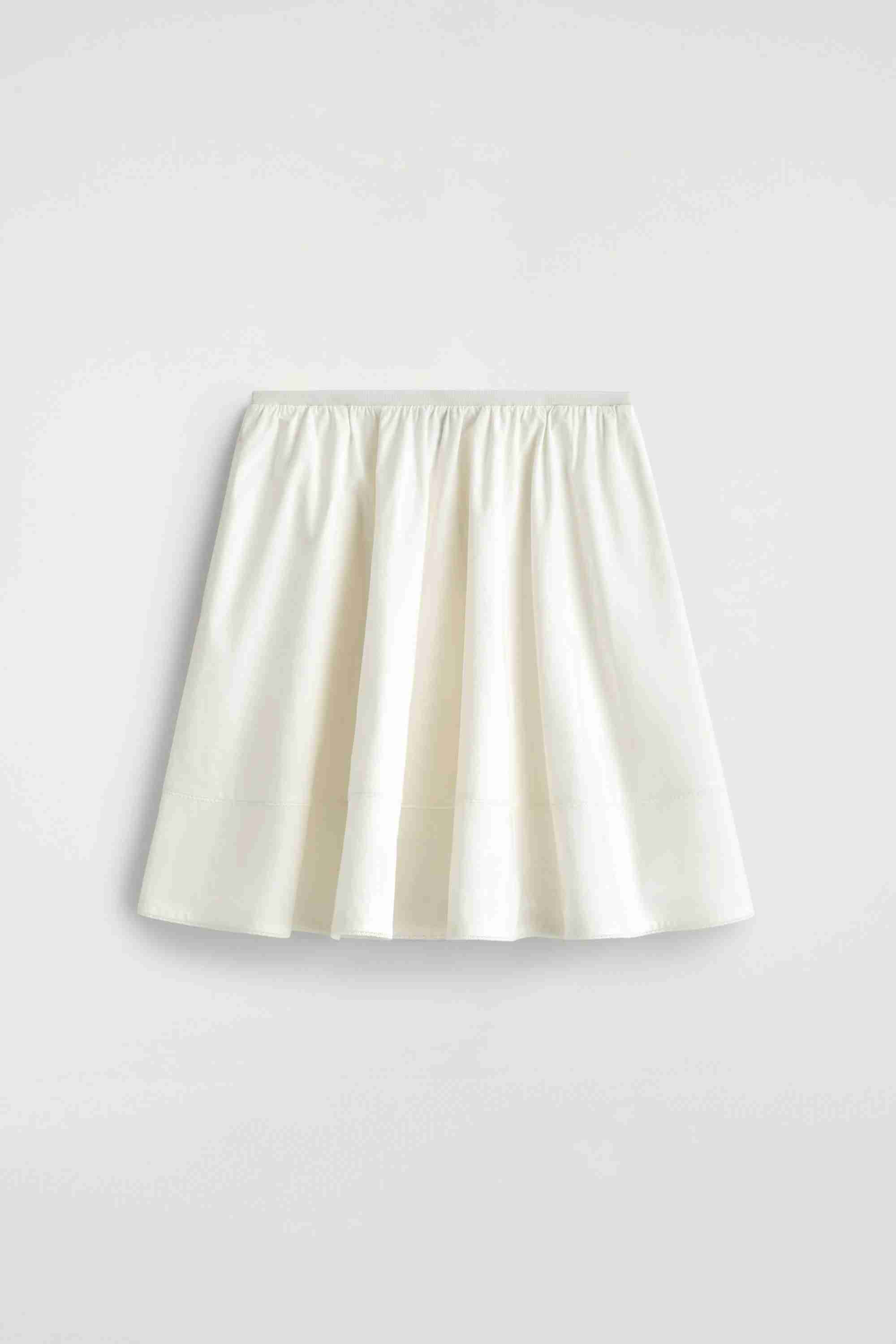 EMBROIDERED COTTON-POPLIN SKIRT - 5