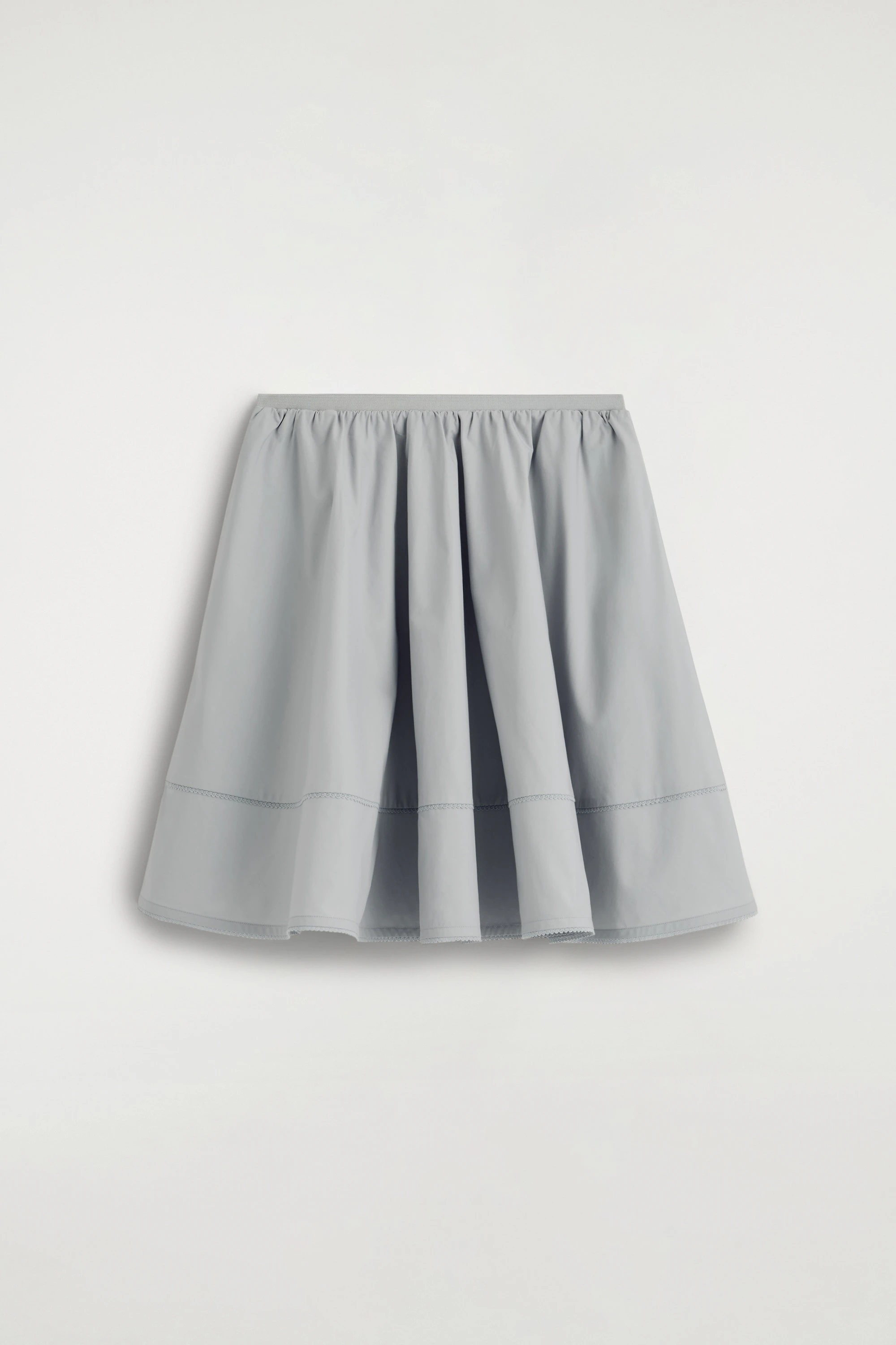 EMBROIDERED COTTON-POPLIN SKIRT - 5