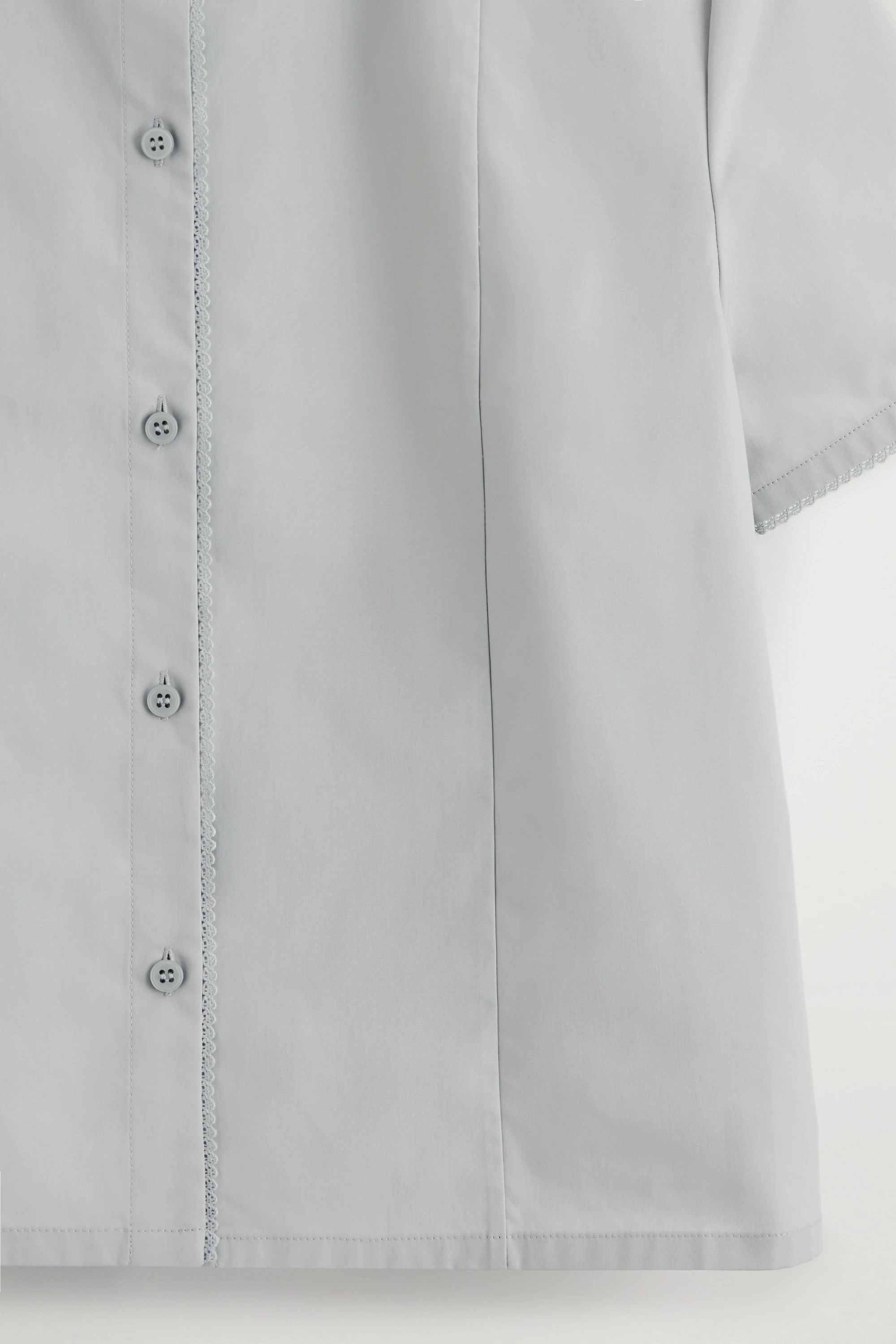 CURVED-COLLAR COTTON-POPLIN SHIRT - 7