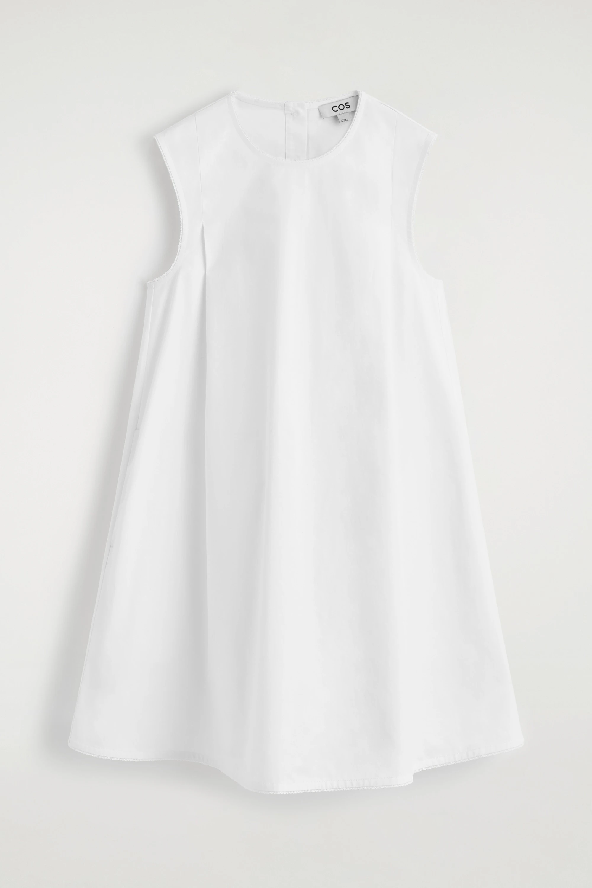 PICOT-TRIMMED PLEATED MINI DRESS - 5