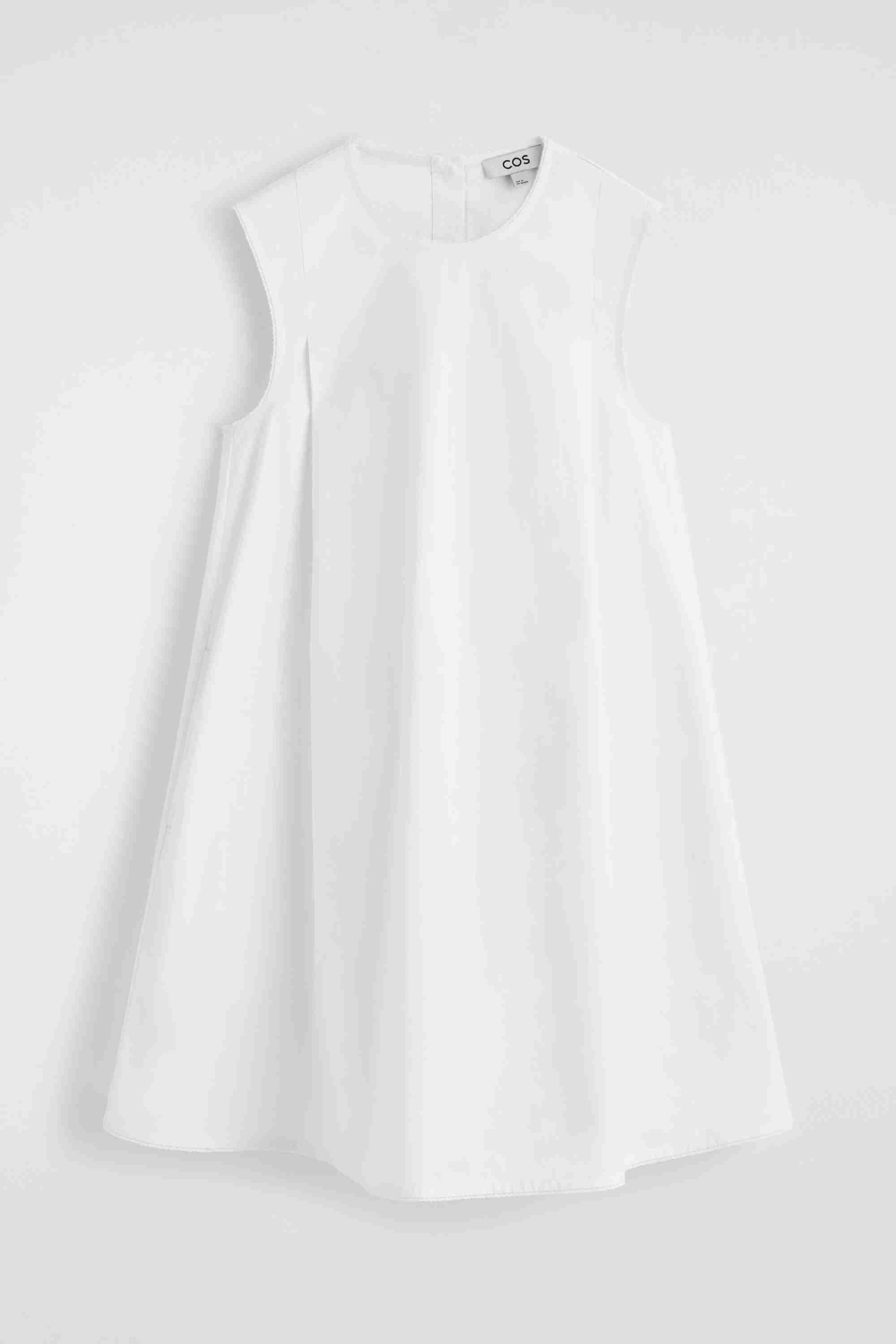 PICOT-TRIMMED PLEATED MINI DRESS - 5