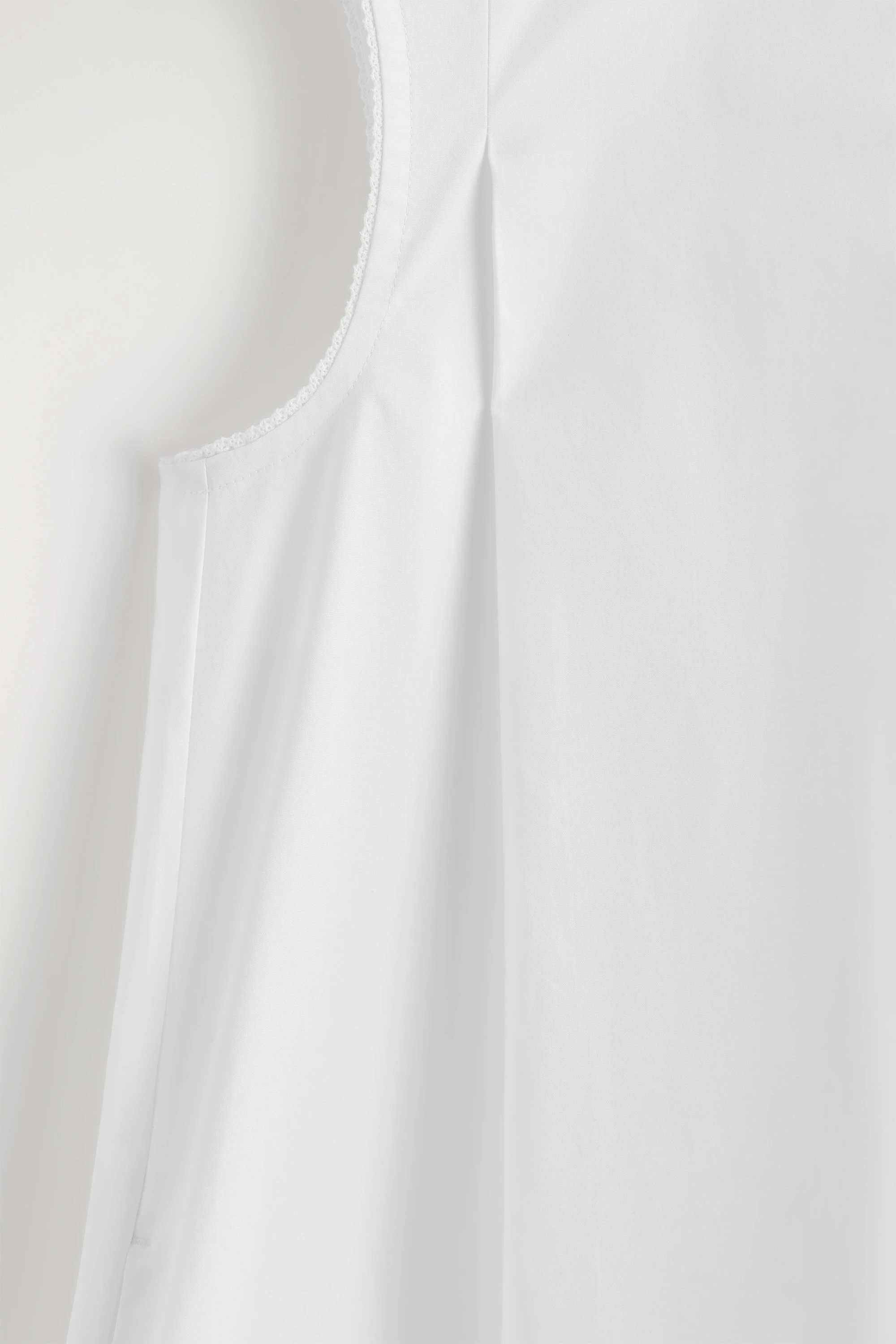 PICOT-TRIMMED PLEATED MINI DRESS - 6
