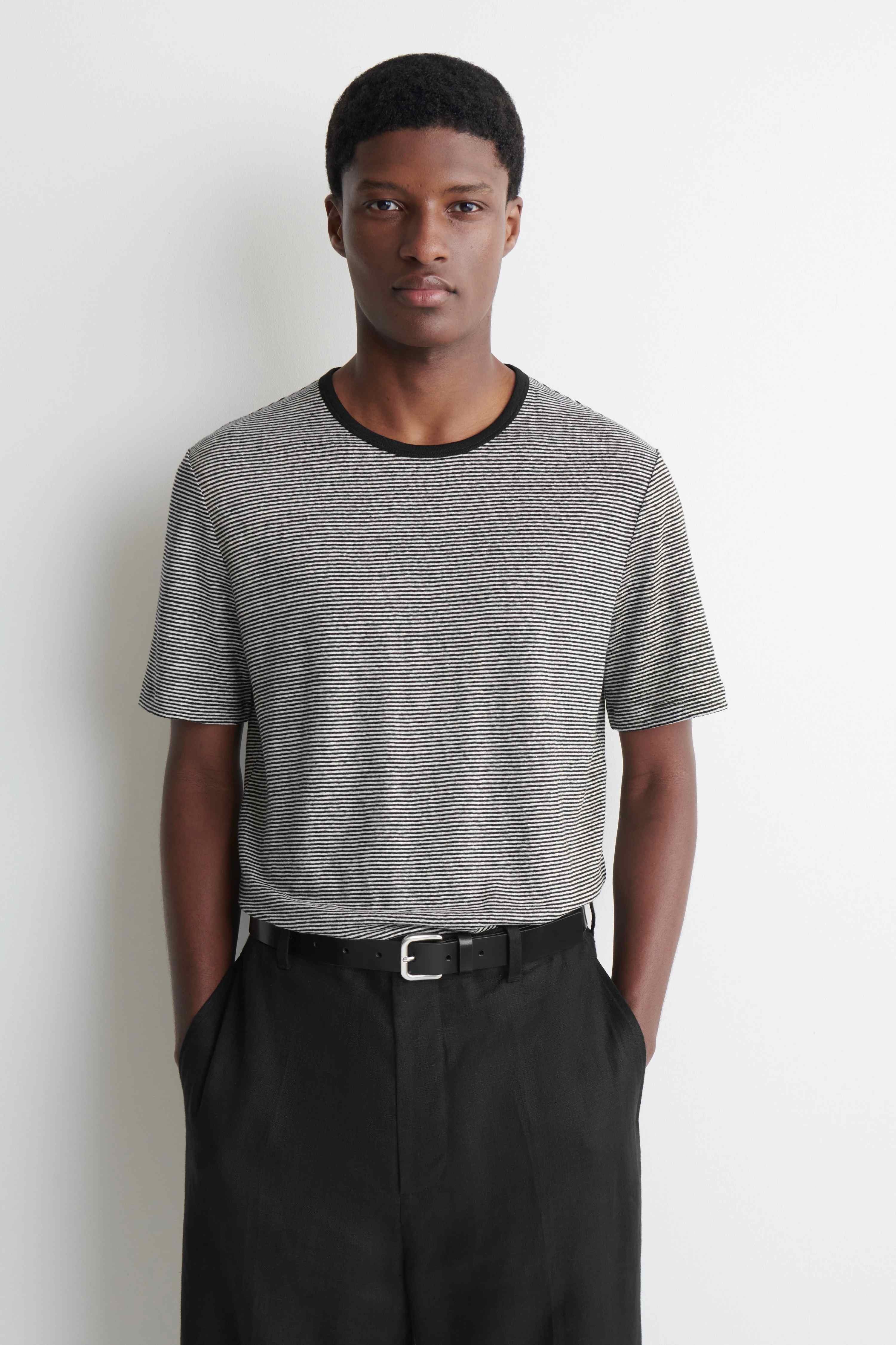 LINEN-JERSEY T-SHIRT - 1