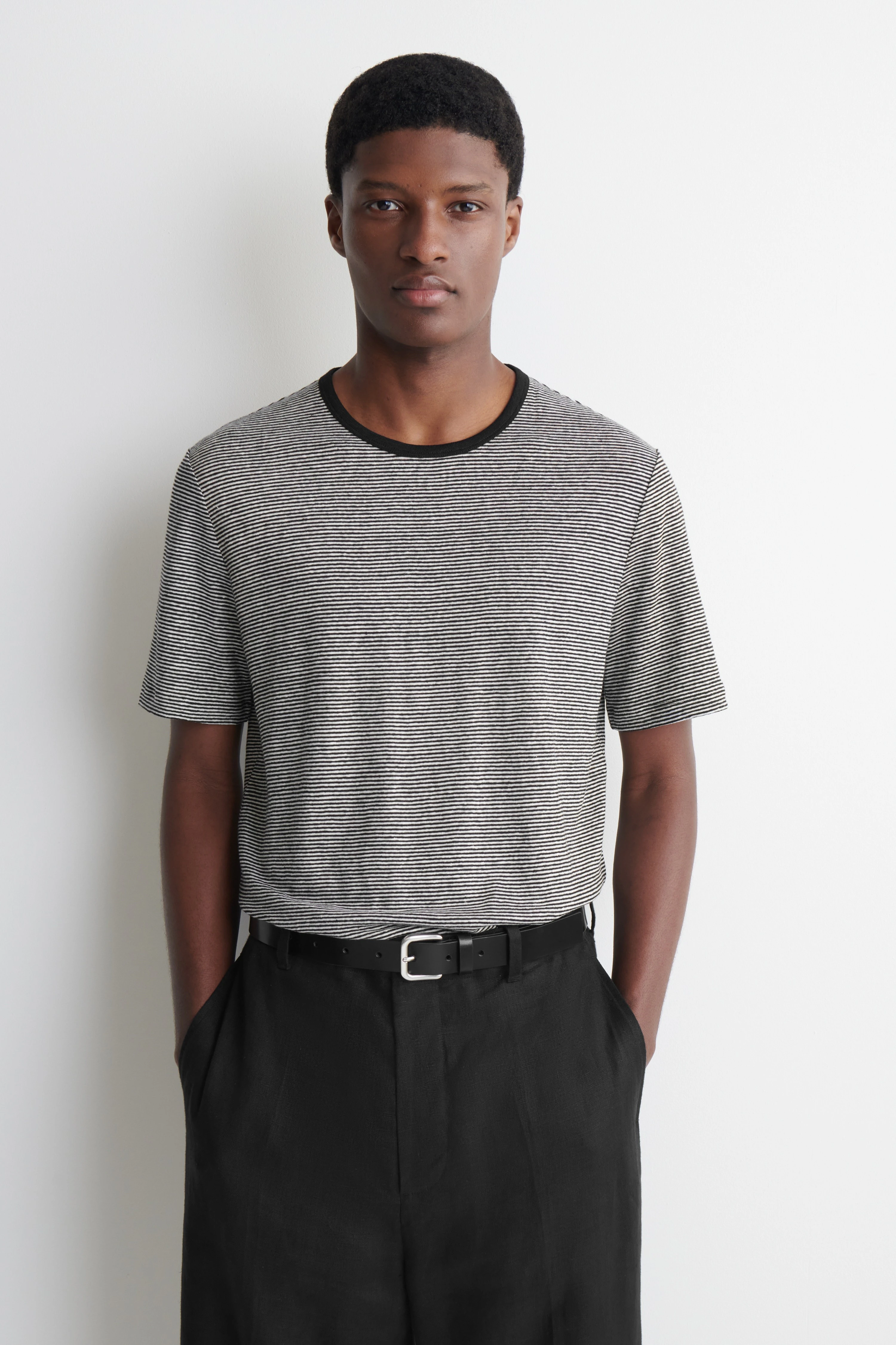 LINEN-JERSEY T-SHIRT