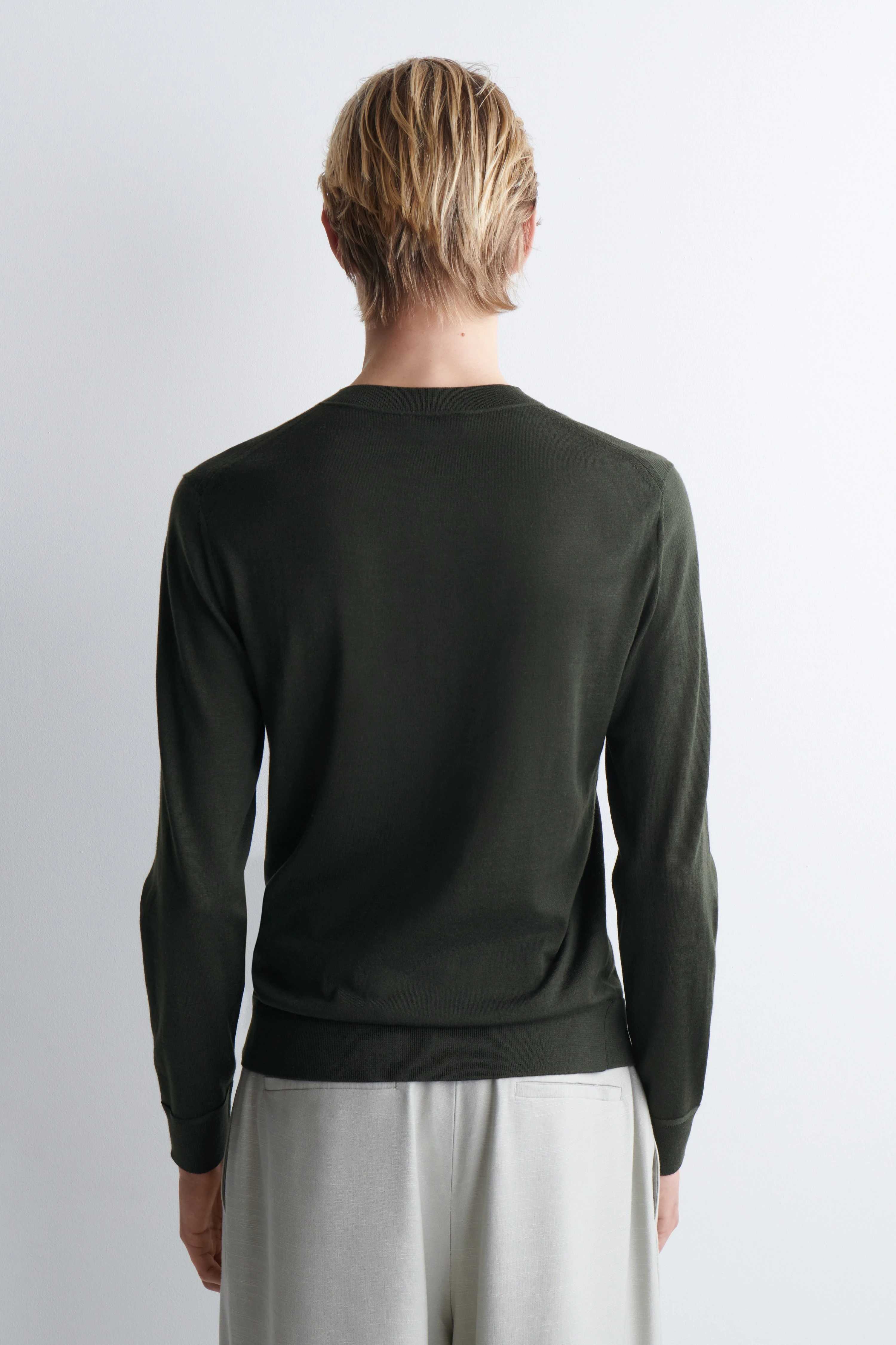 SLIM MERINO WOOL HENLEY TOP - 2
