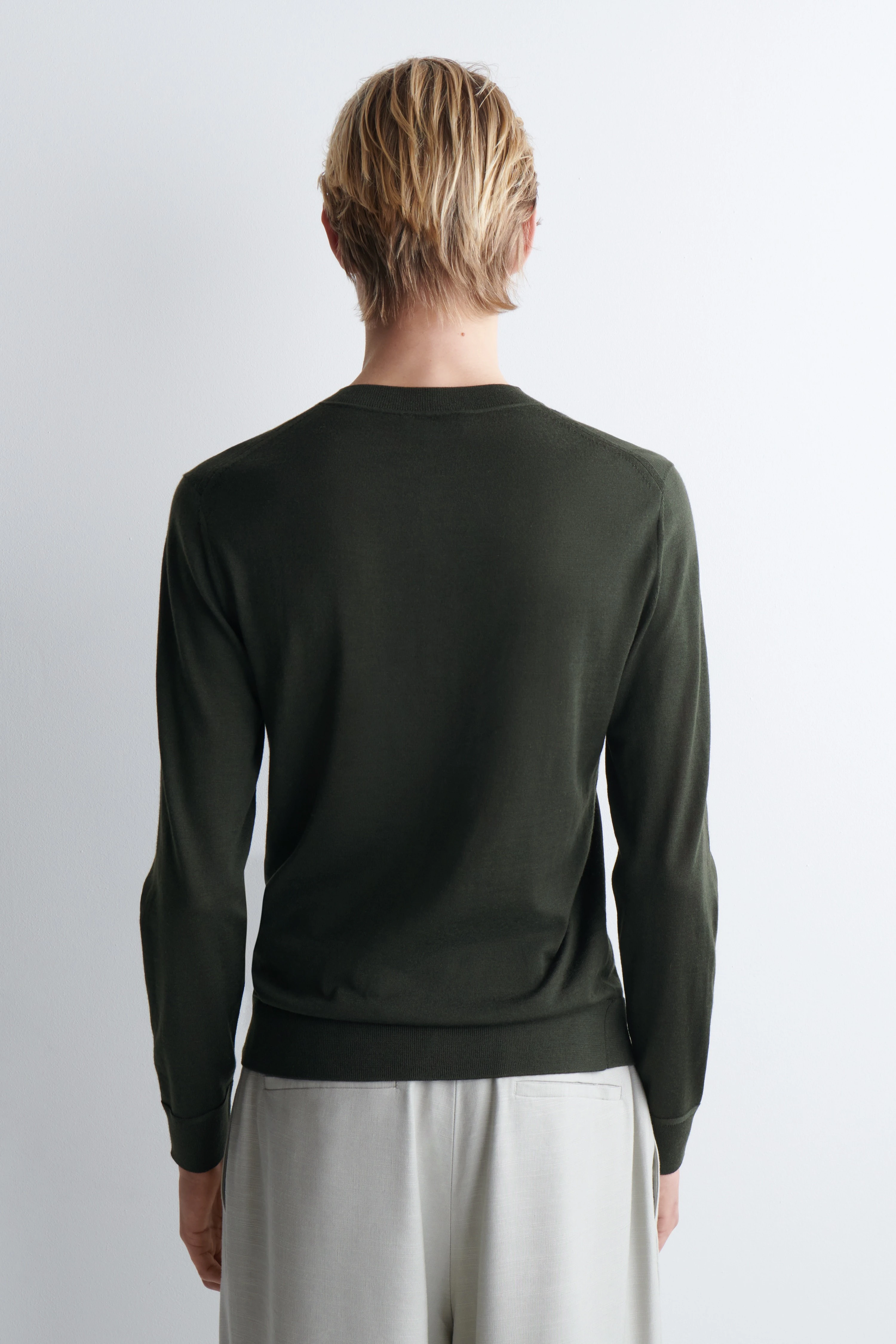 SLIM MERINO WOOL HENLEY TOP - 2