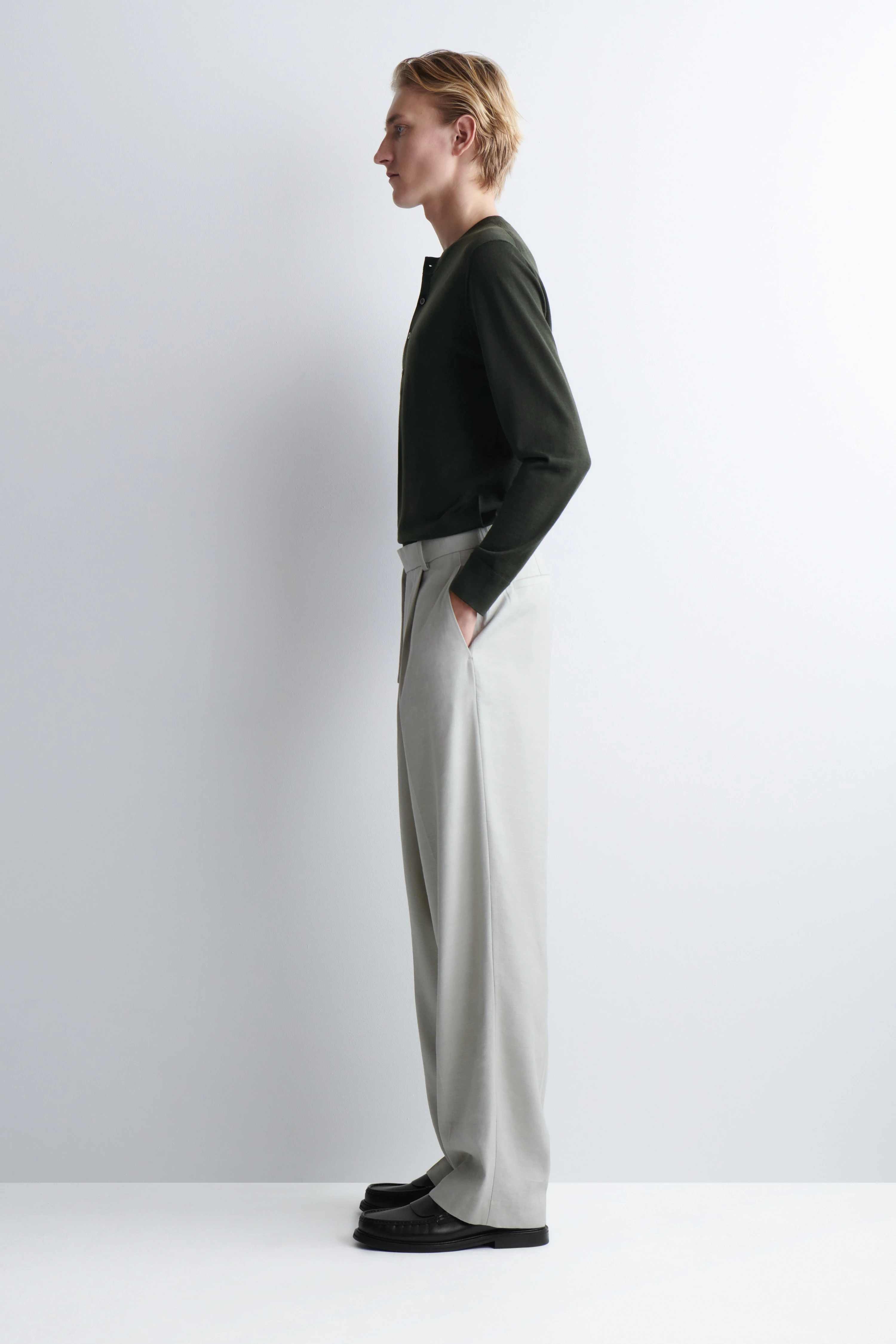 SLIM MERINO WOOL HENLEY TOP - 3
