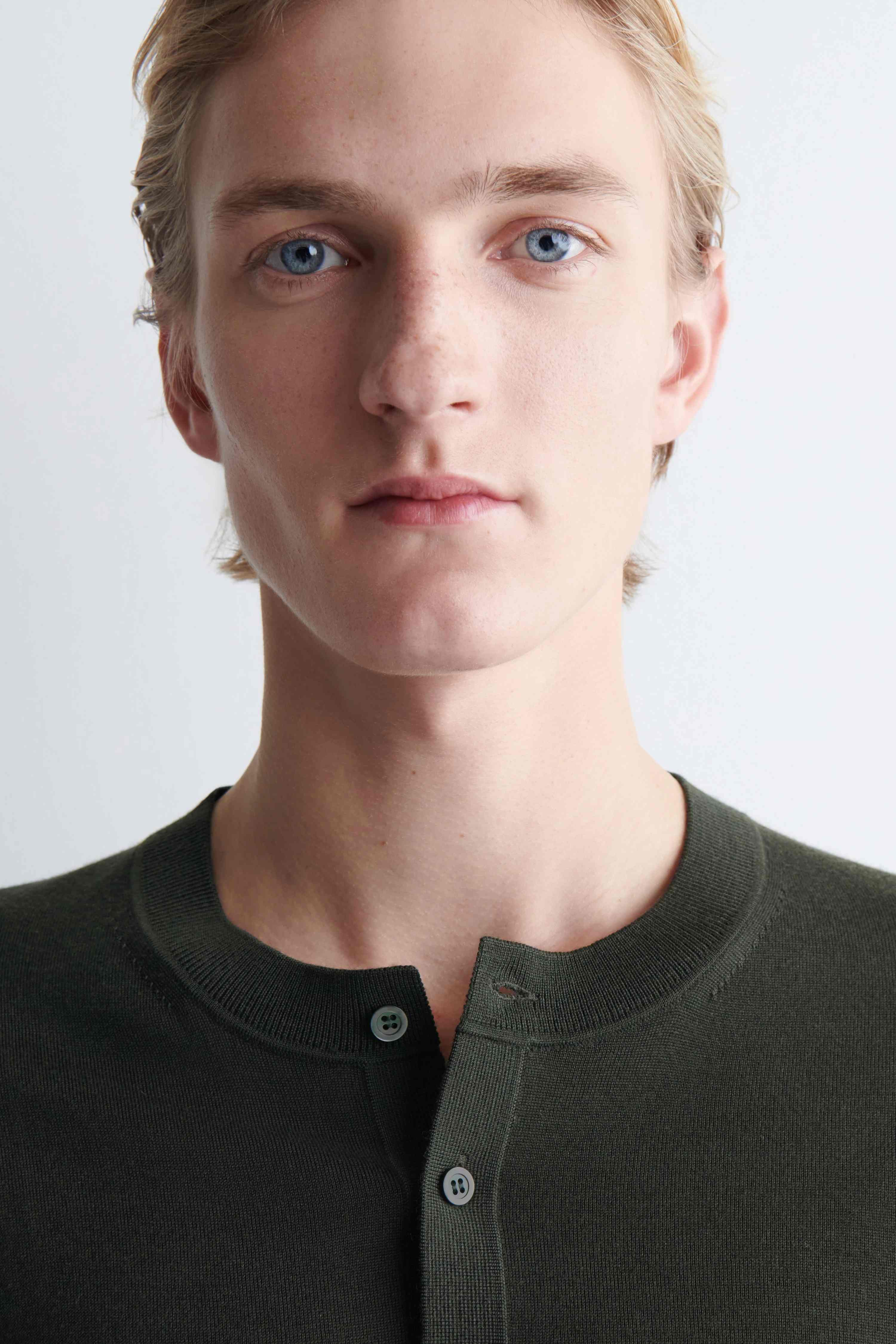 SLIM MERINO WOOL HENLEY TOP - 4