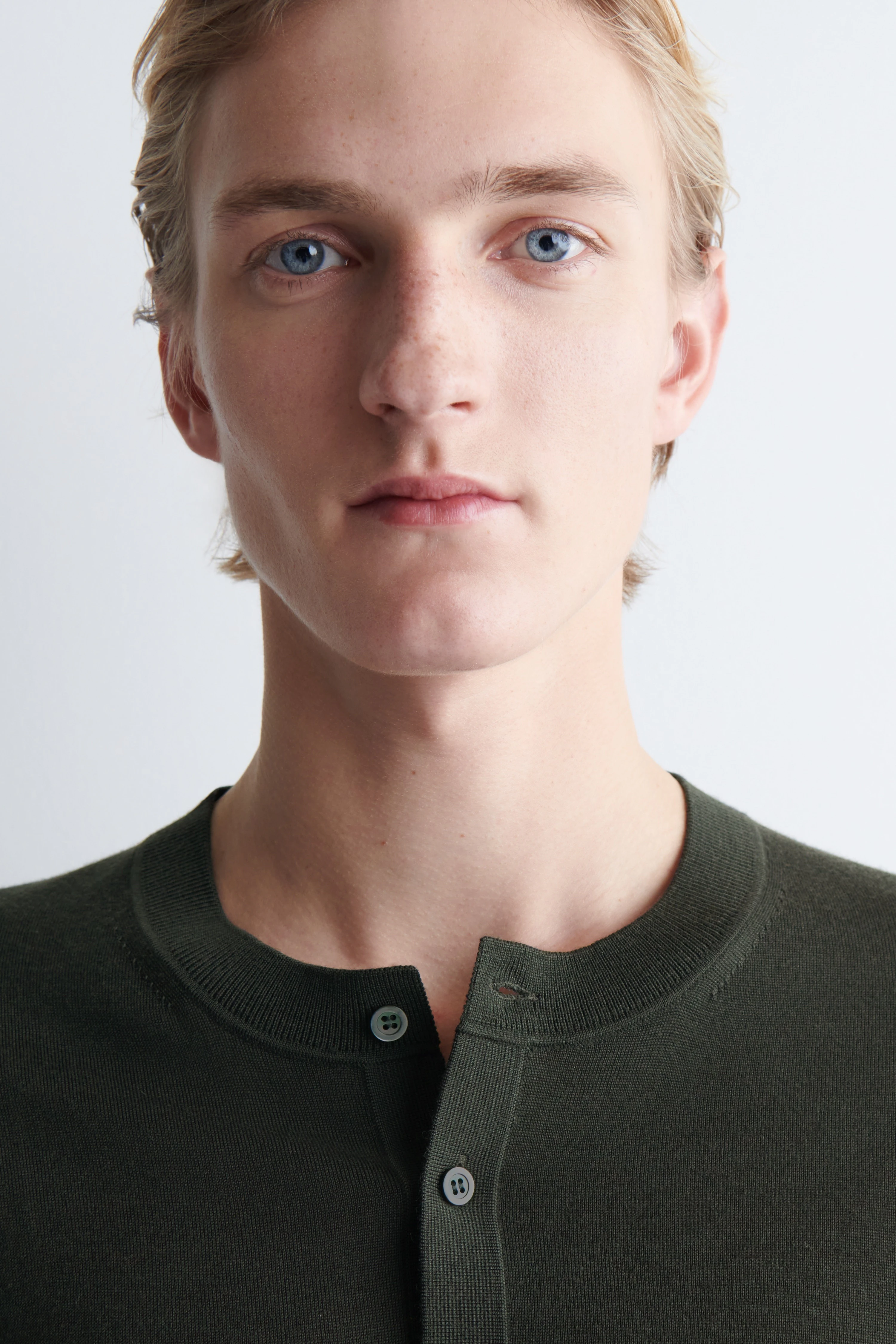 SLIM MERINO WOOL HENLEY TOP - 4