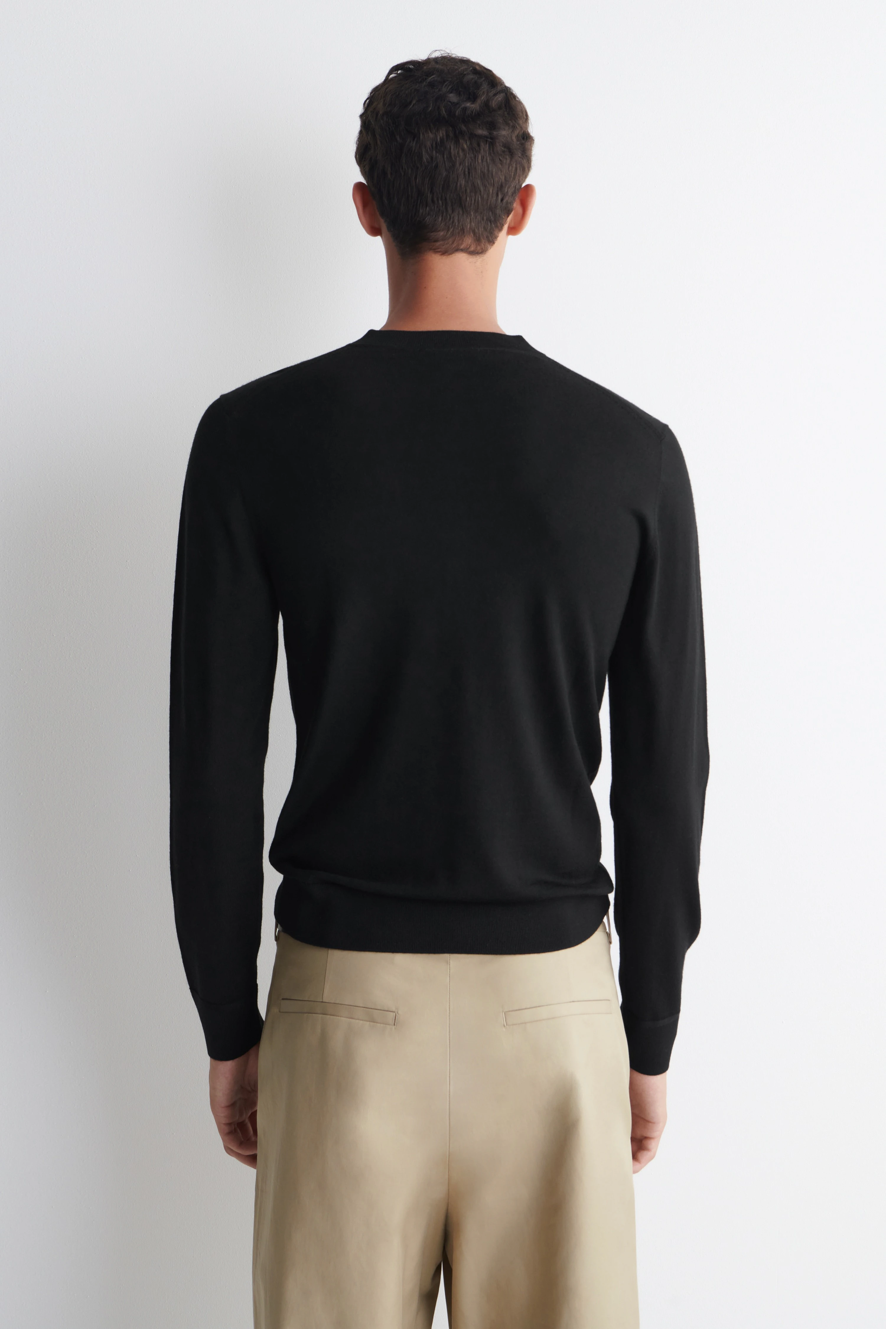 SLIM MERINO WOOL HENLEY TOP - 2