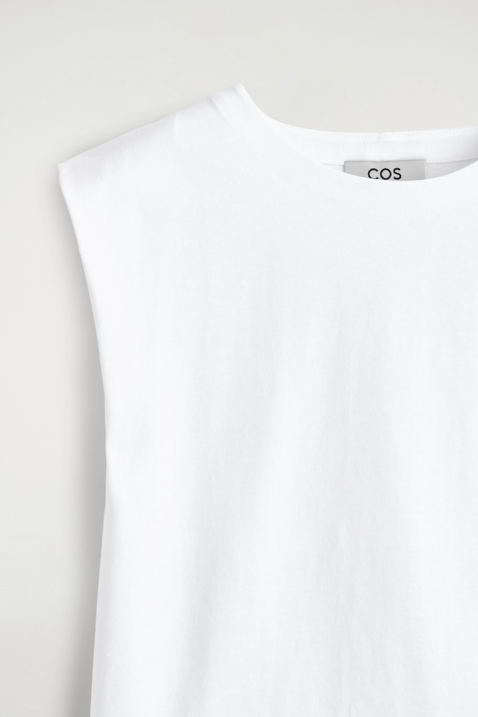 FOLDED-SHOULDER COTTON-JERSEY TANK TOP - 7