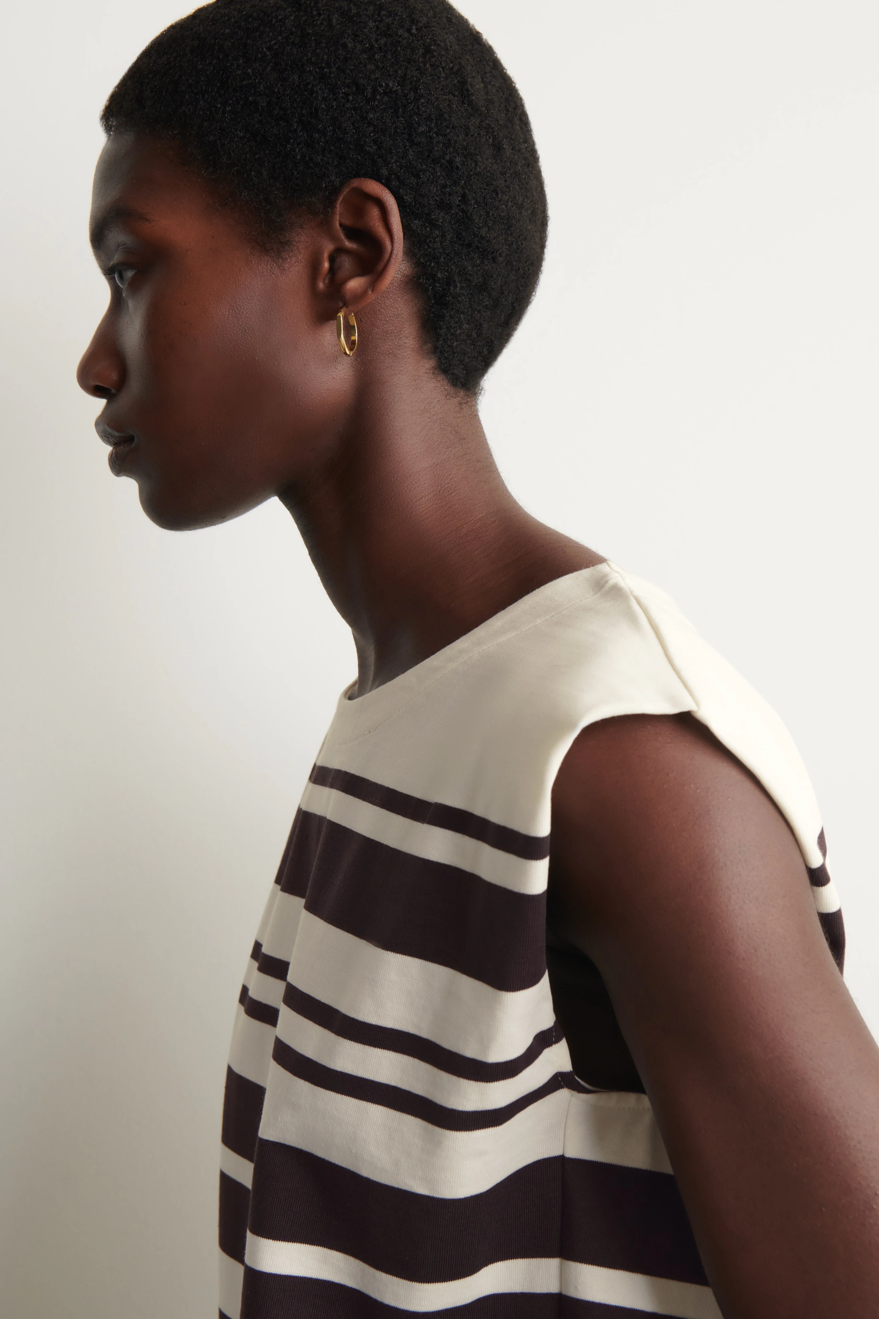 FOLDED-SHOULDER COTTON-JERSEY TANK TOP - 3