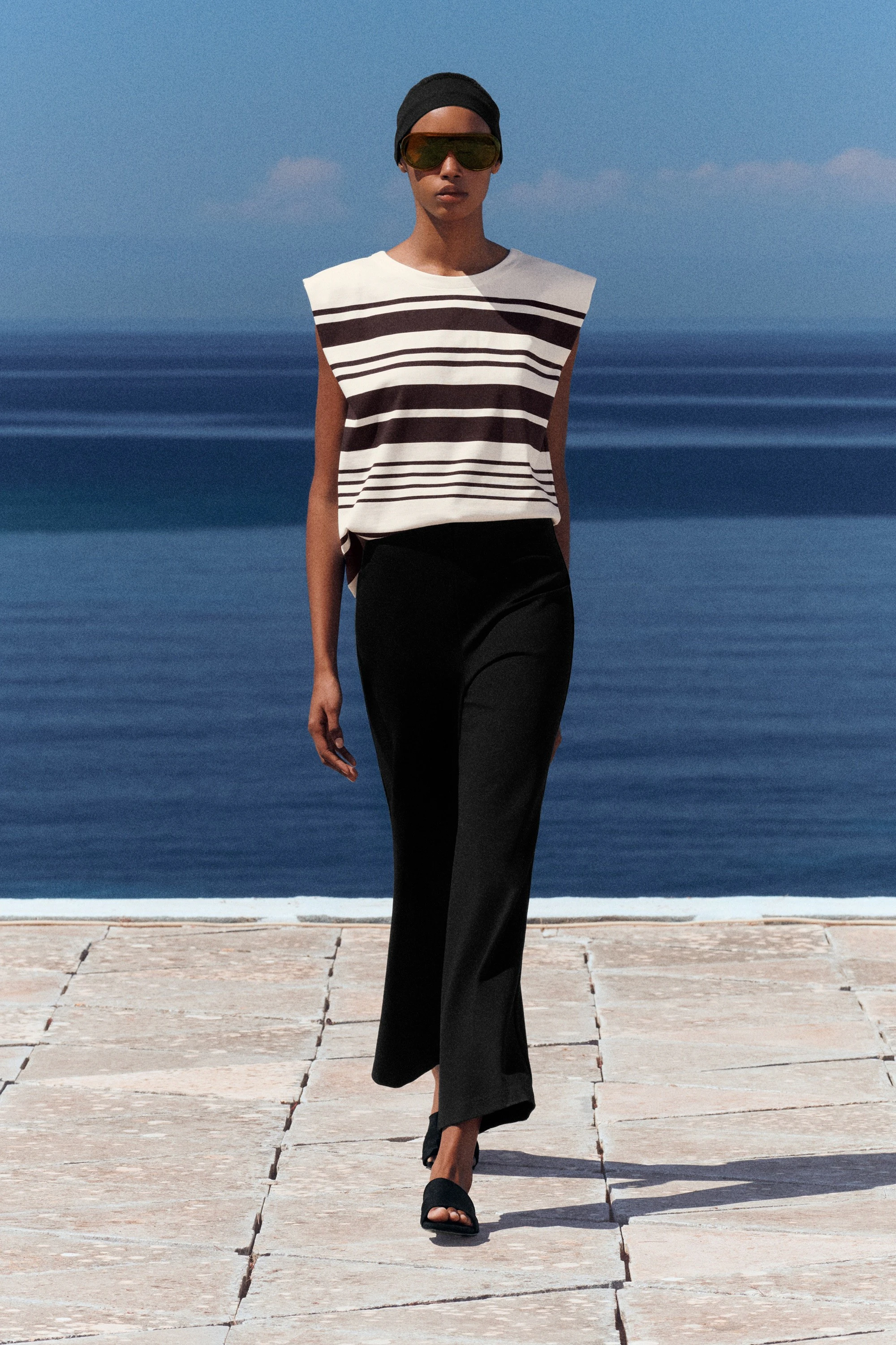 FOLDED-SHOULDER COTTON-JERSEY TANK TOP - 7
