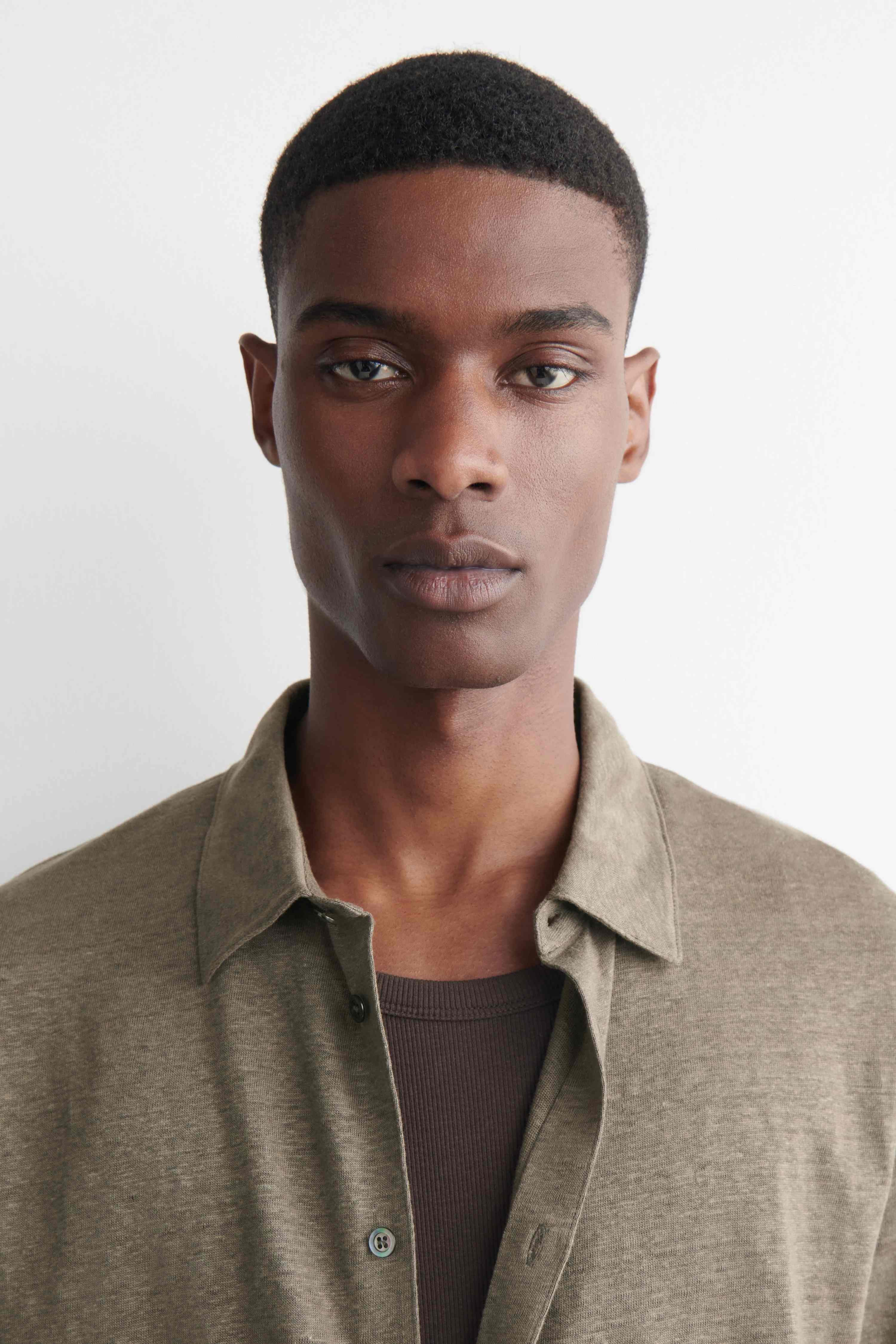 LINEN-JERSEY SHORT-SLEEVED SHIRT - 5