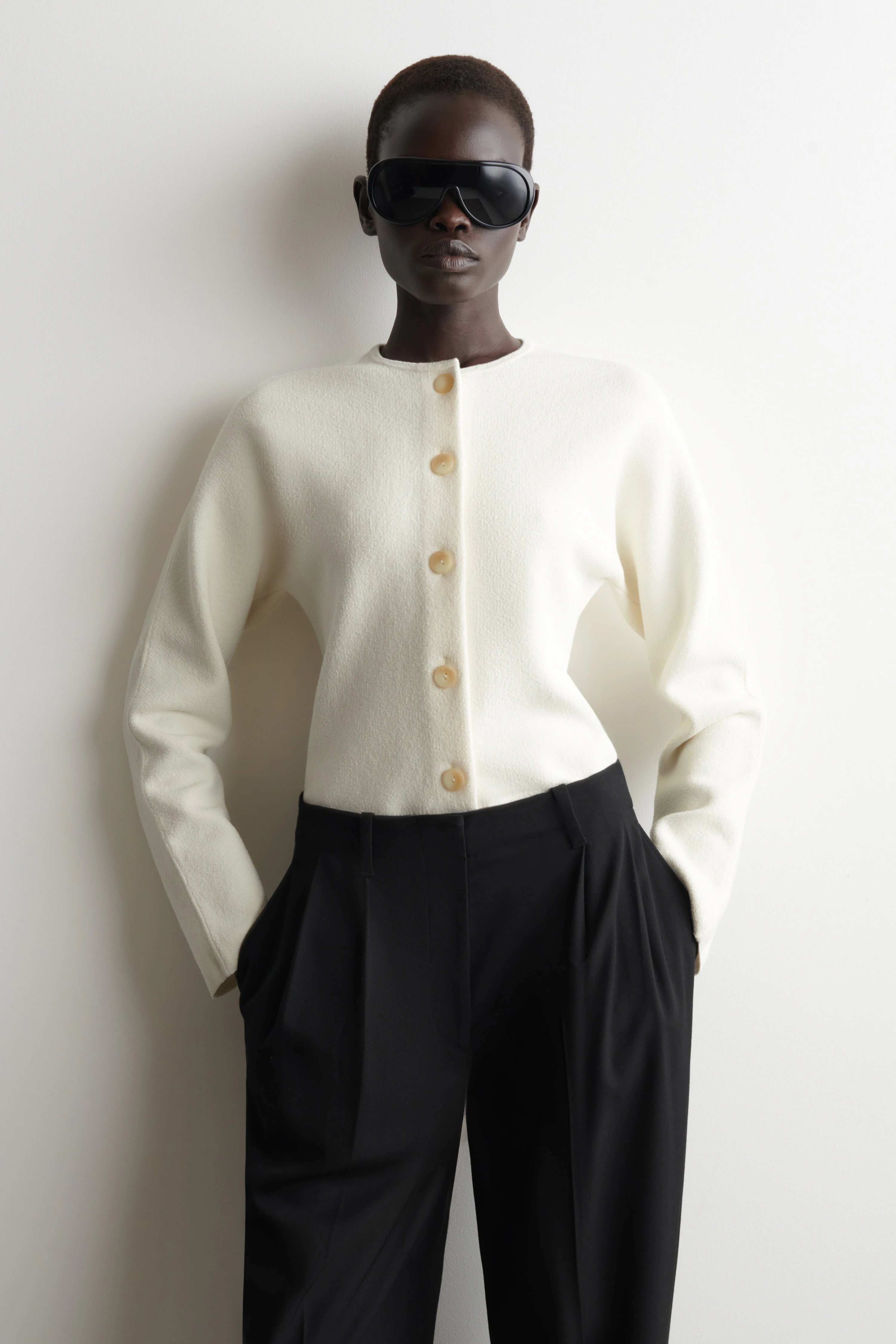 SCULPTURAL COTTON CARDIGAN
