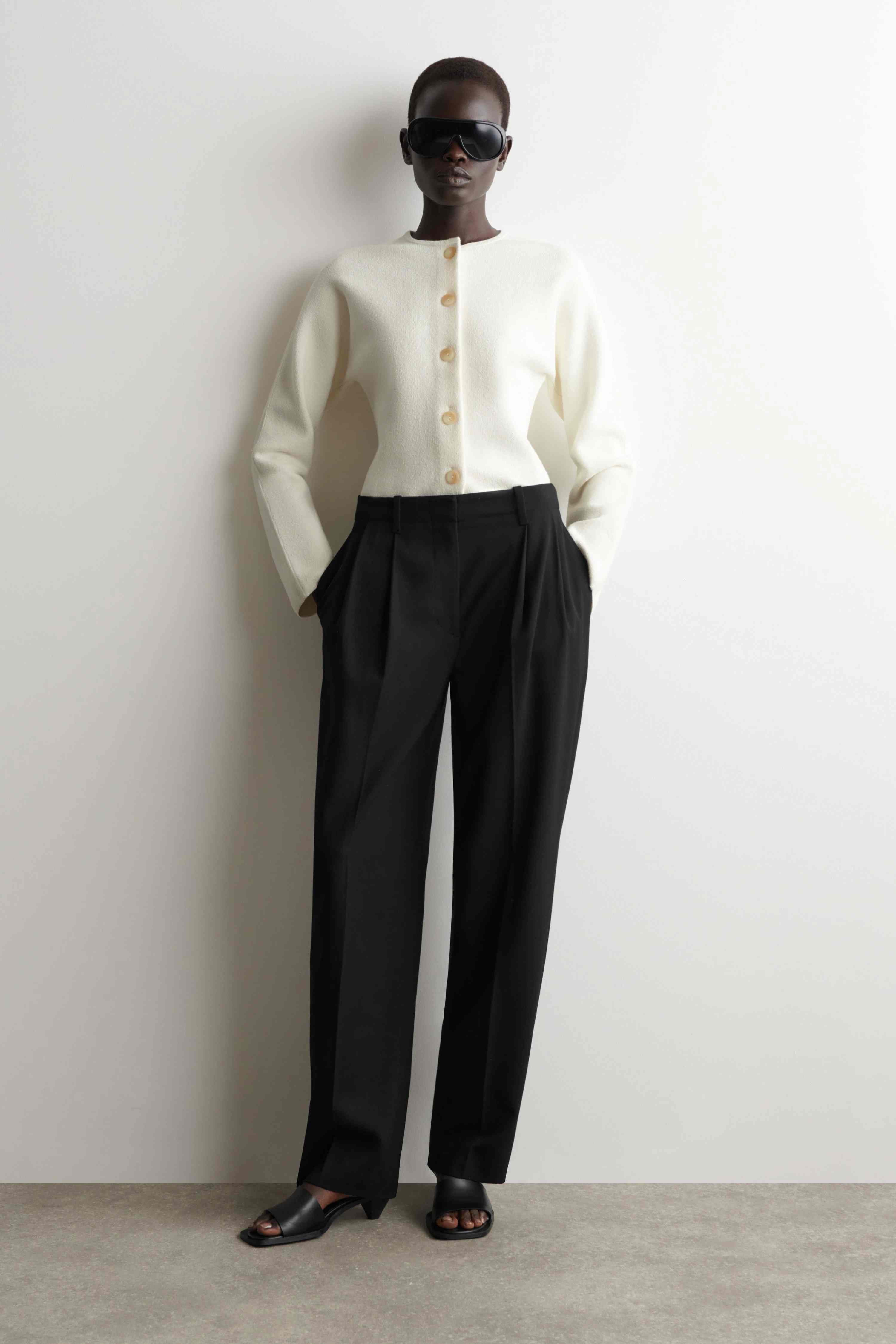 SCULPTURAL COTTON CARDIGAN - 3