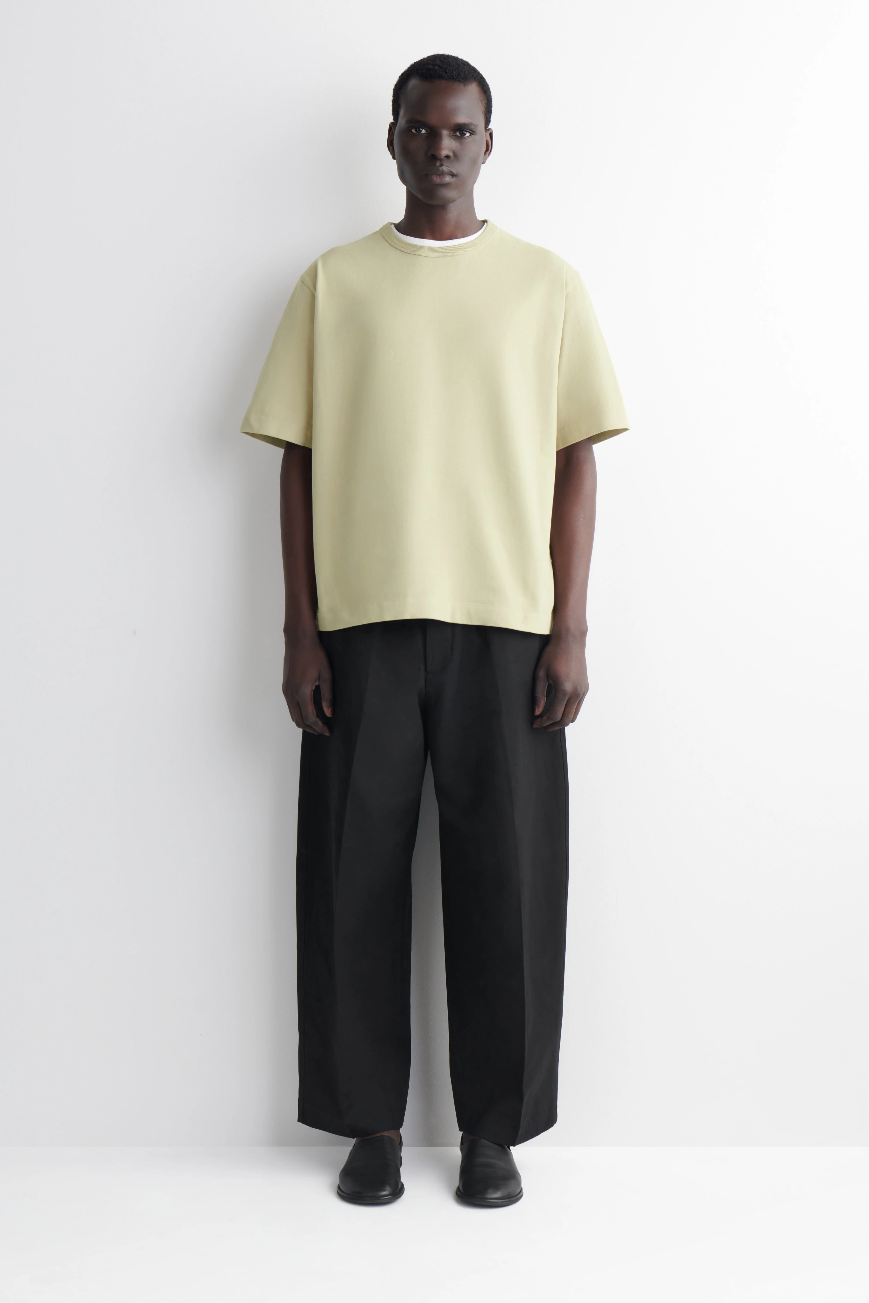 RELAXED GARMENT-WASHED COTTON T-SHIRT - 4