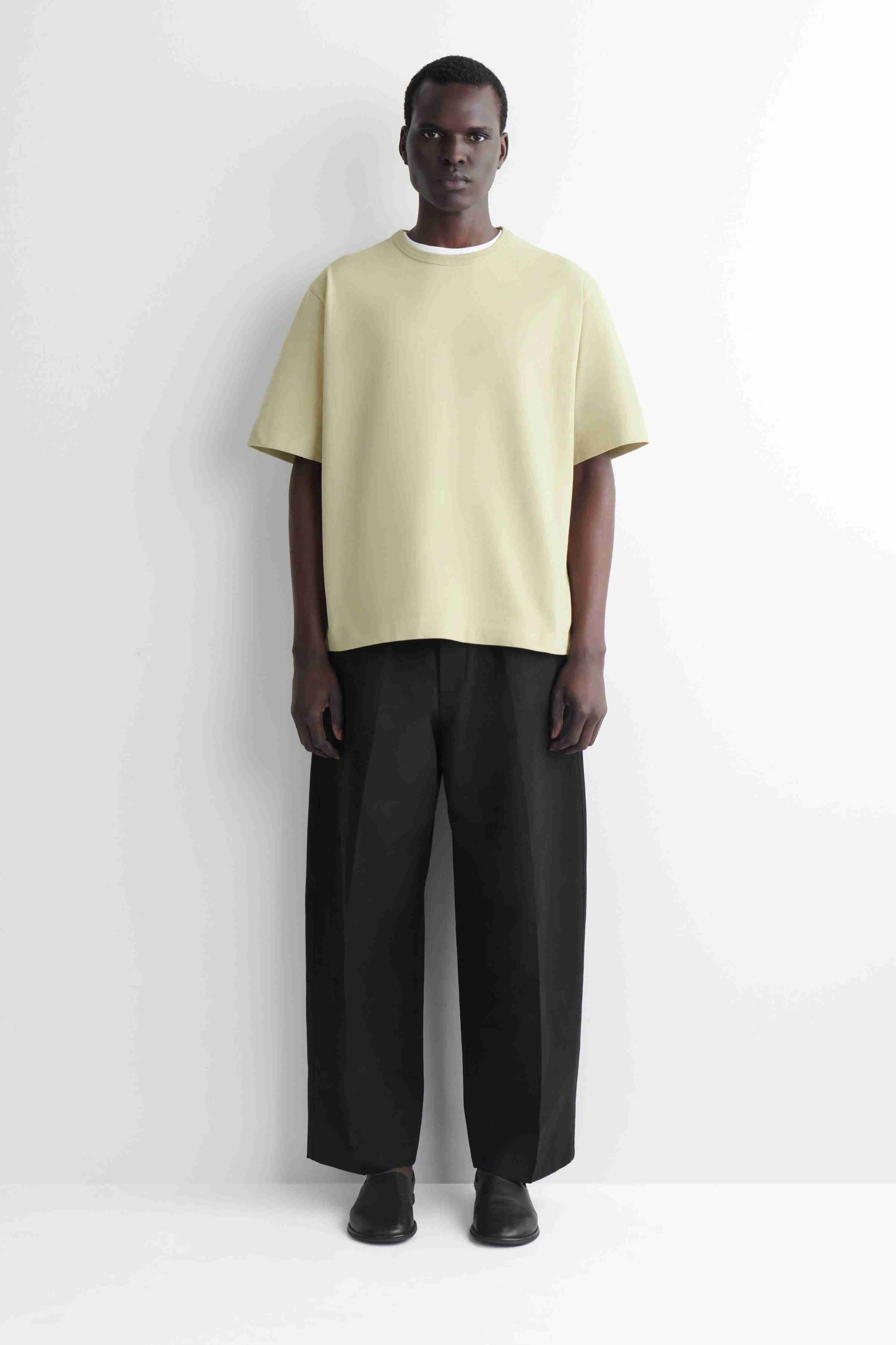 RELAXED GARMENT-WASHED COTTON T-SHIRT - 4