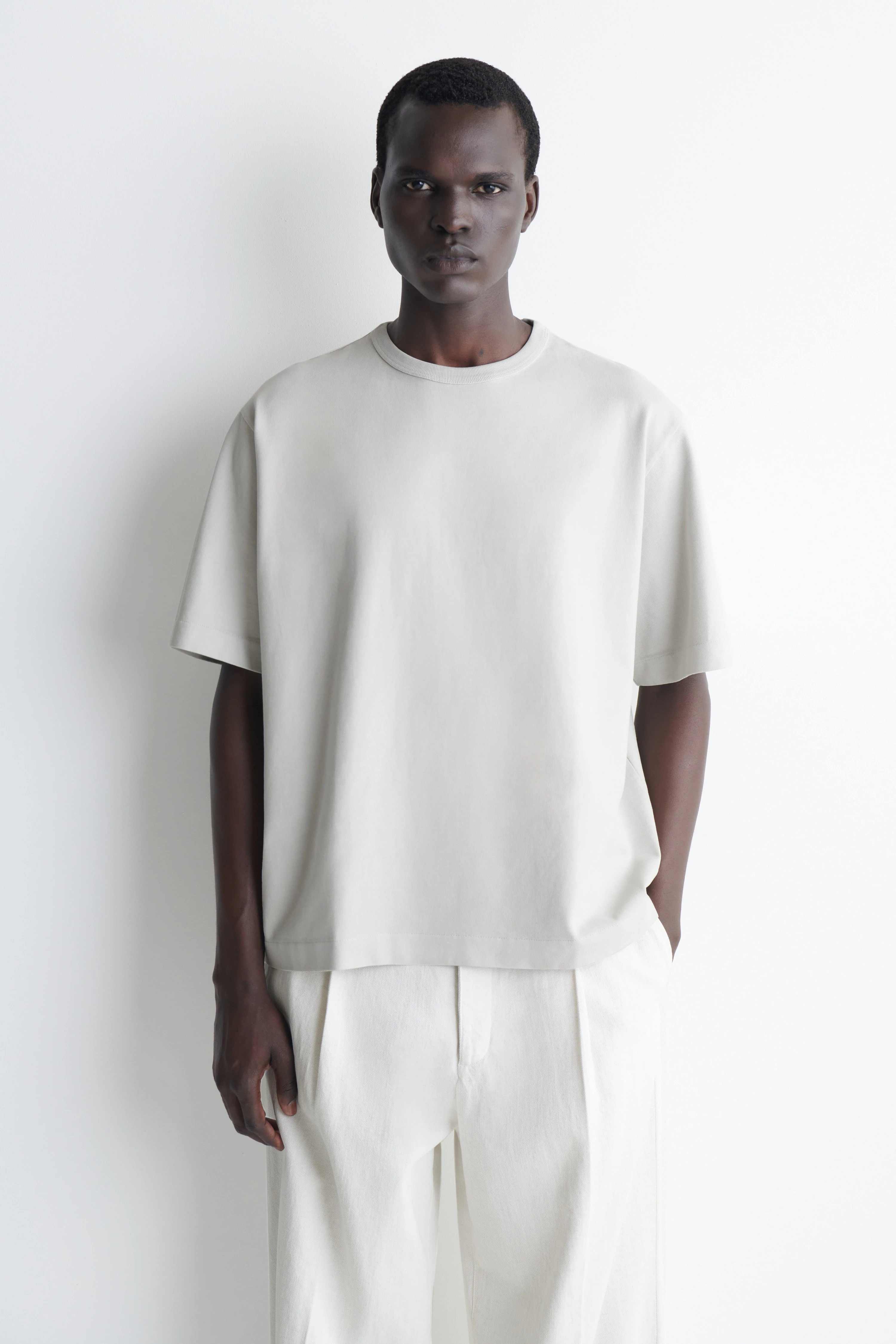 RELAXED GARMENT-WASHED COTTON T-SHIRT
