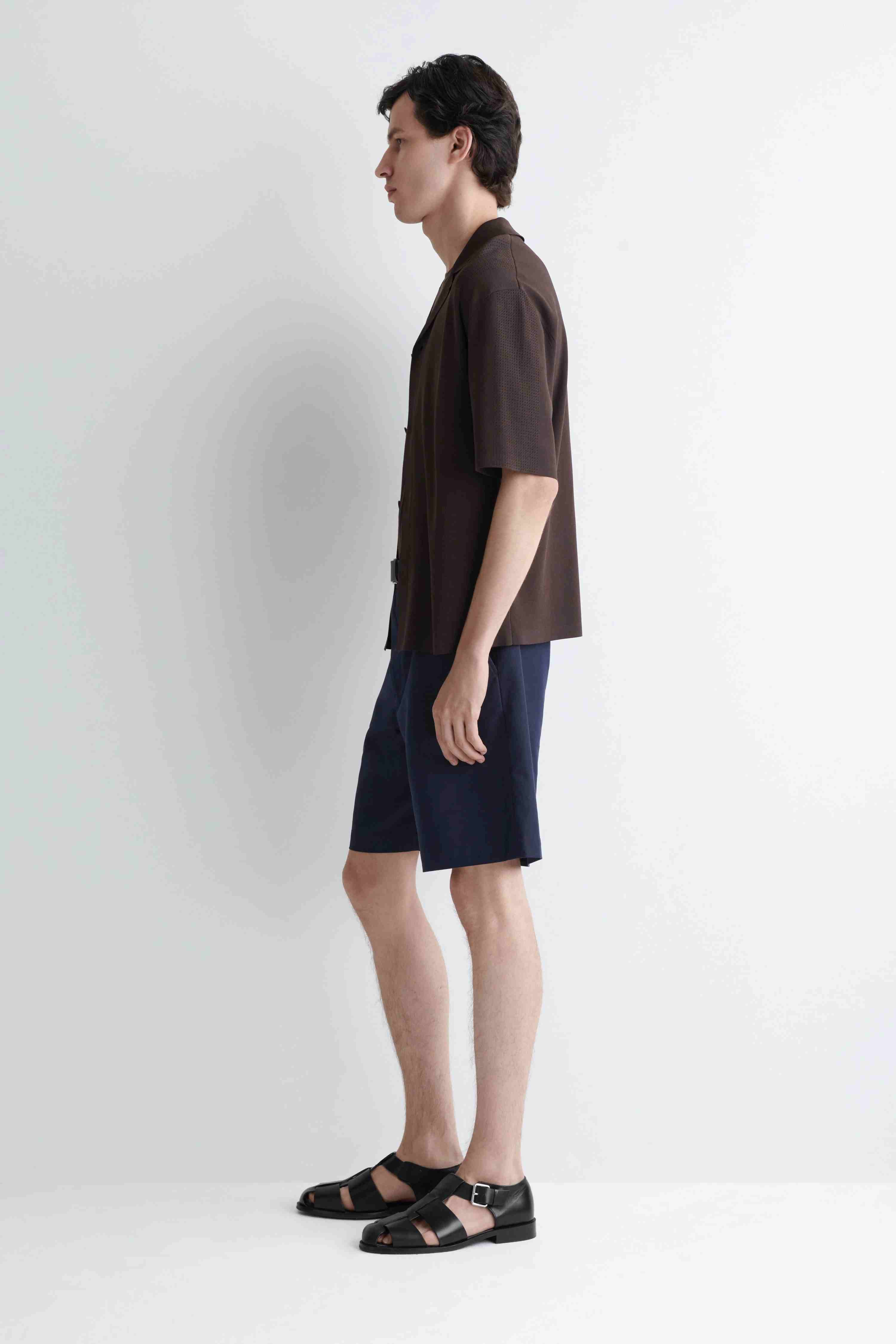 COTTON STRAIGHT-LEG CHINO SHORTS - 3