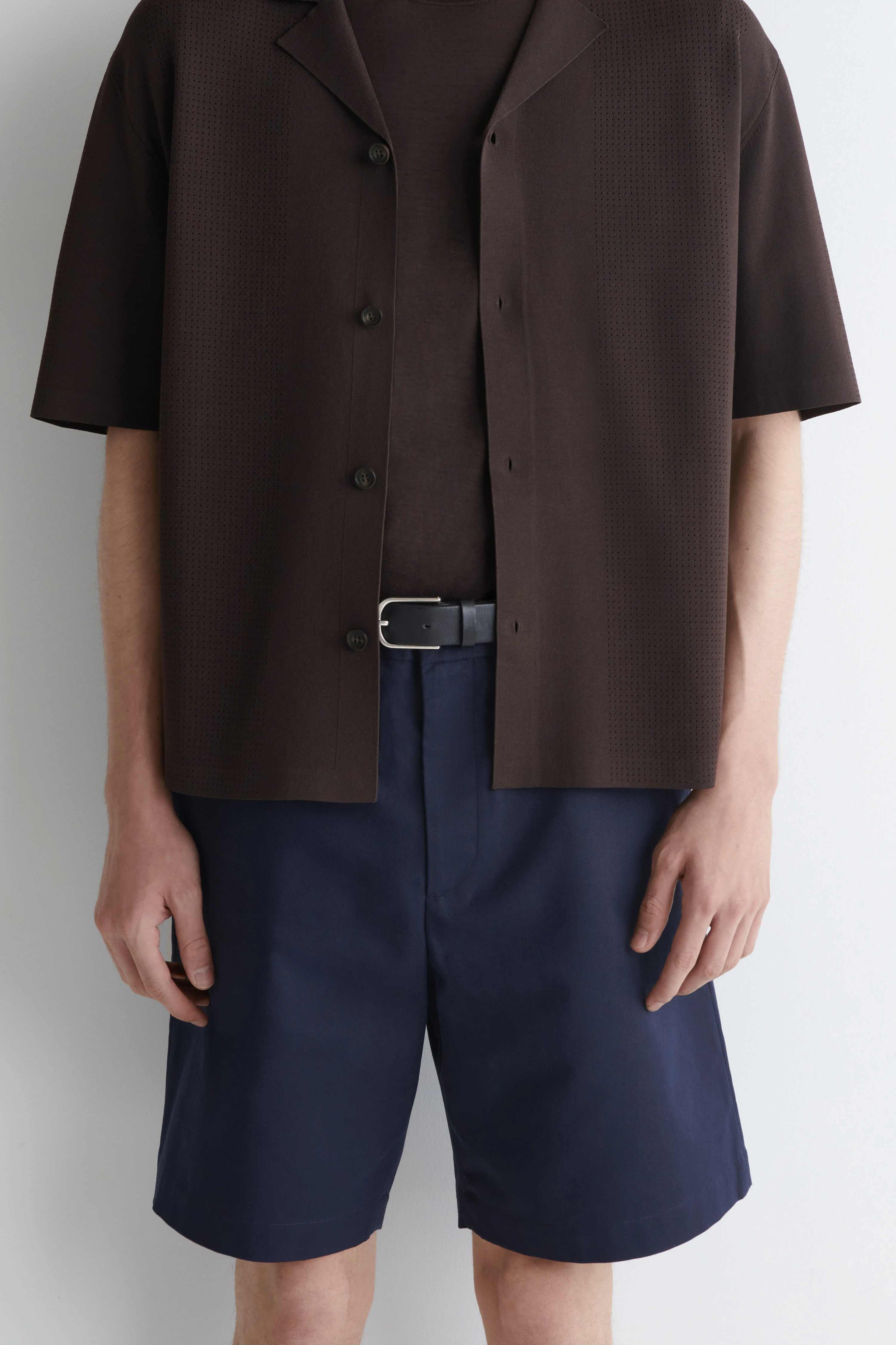 COTTON STRAIGHT-LEG CHINO SHORTS - 4