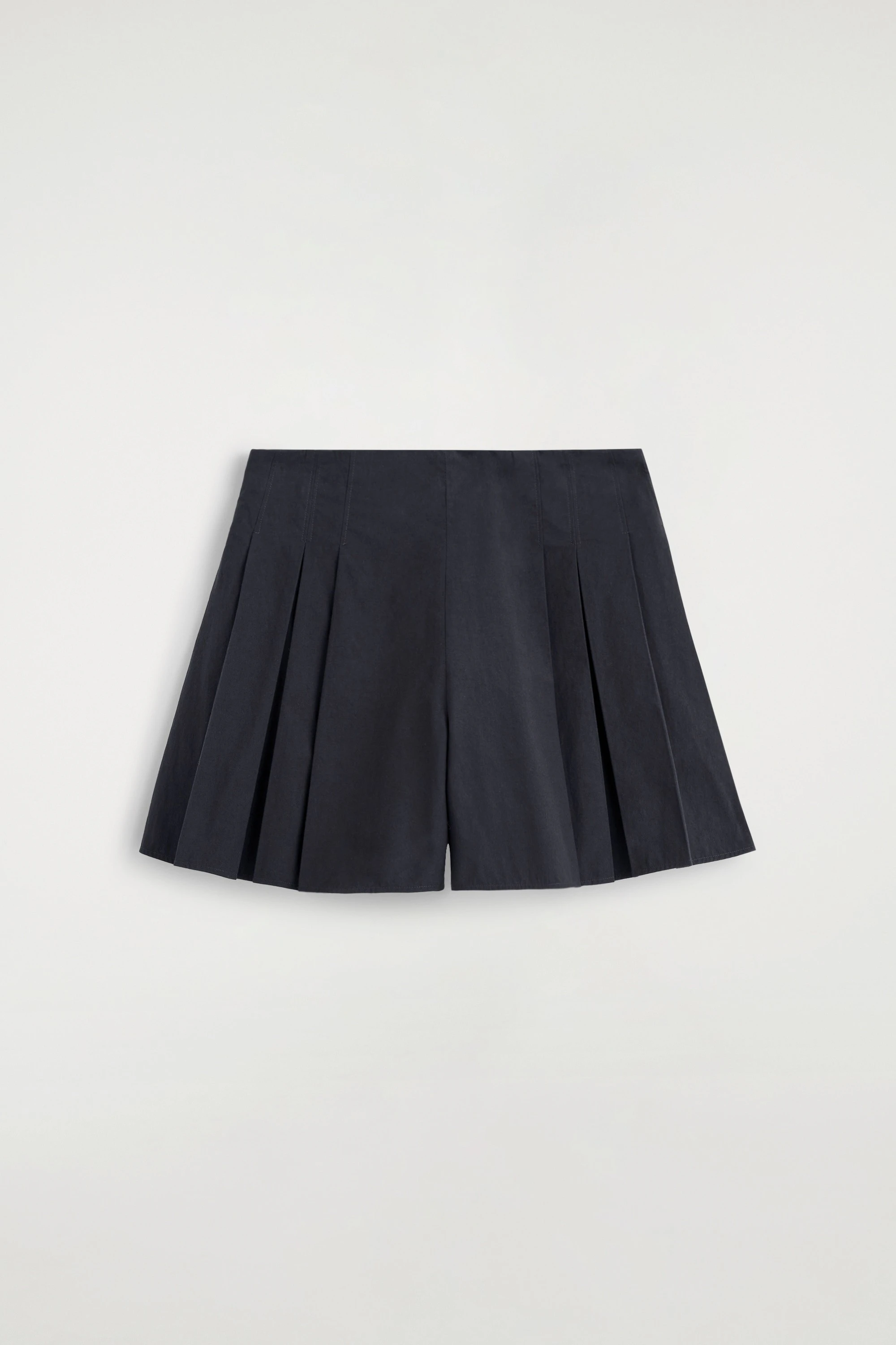 PLEATED COTTON SHORTS - 6