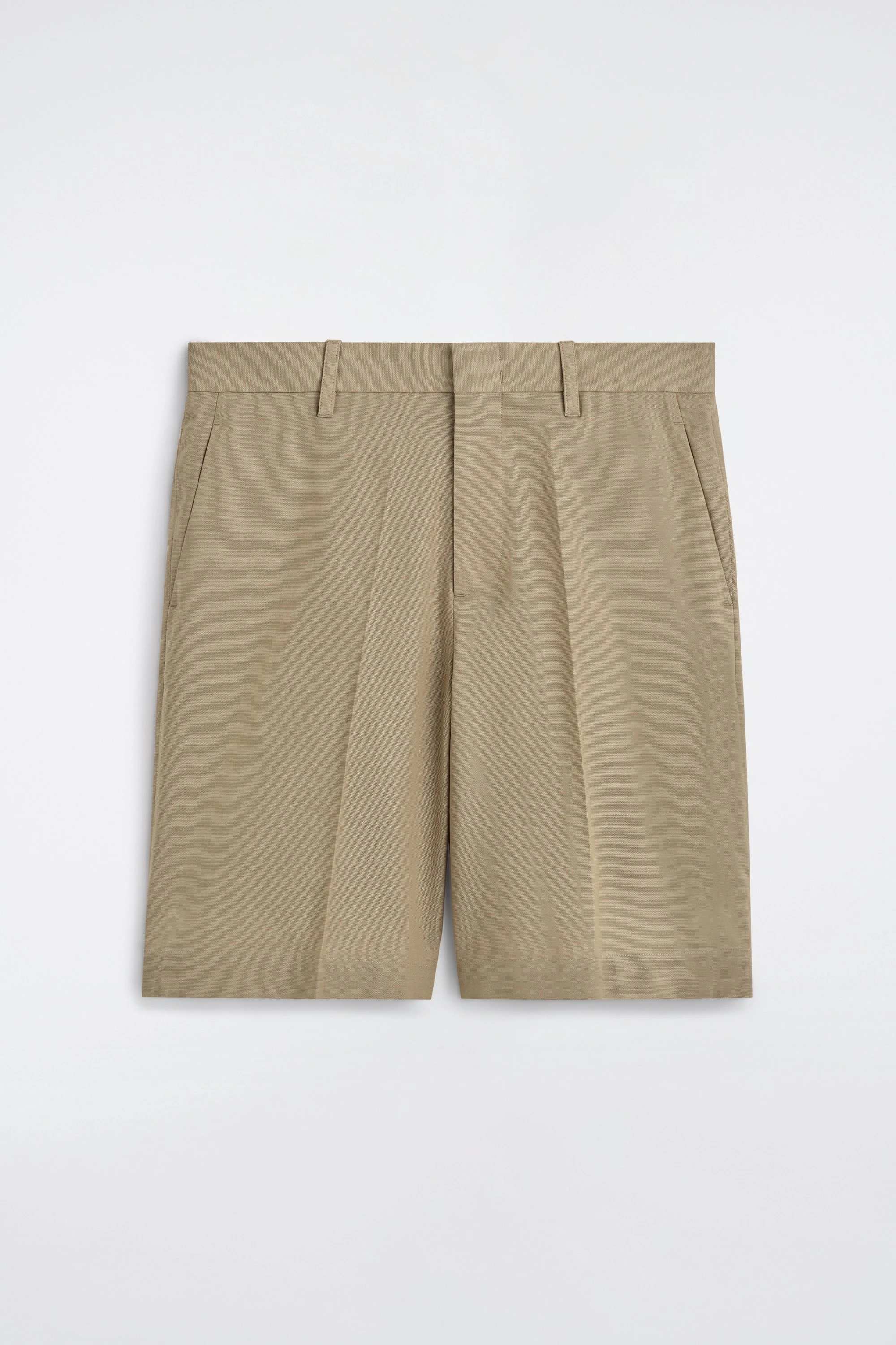 TAILORED TEXTURED-COTTON SHORTS - 5