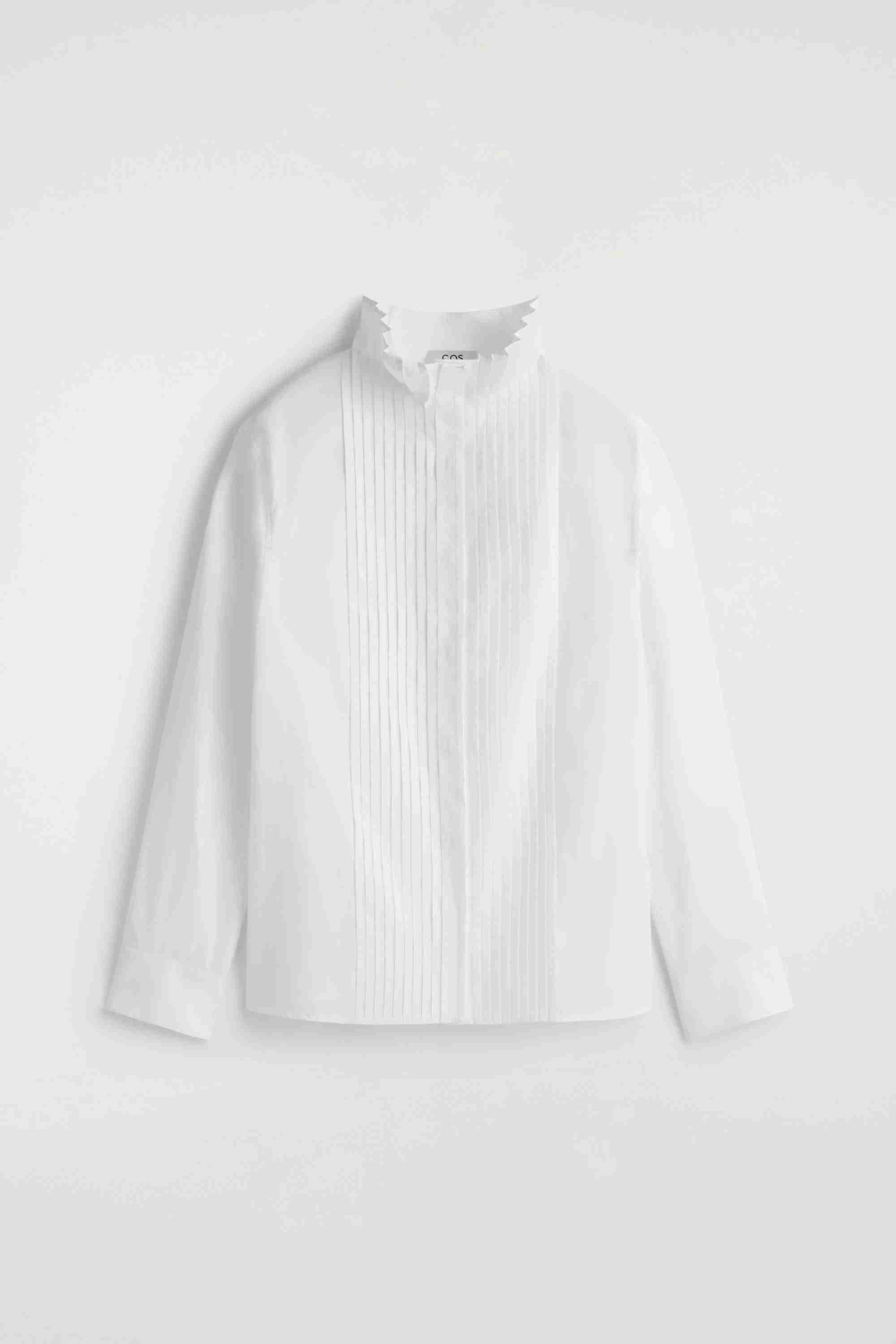 PINTUCKED COTTON BLOUSE - 6